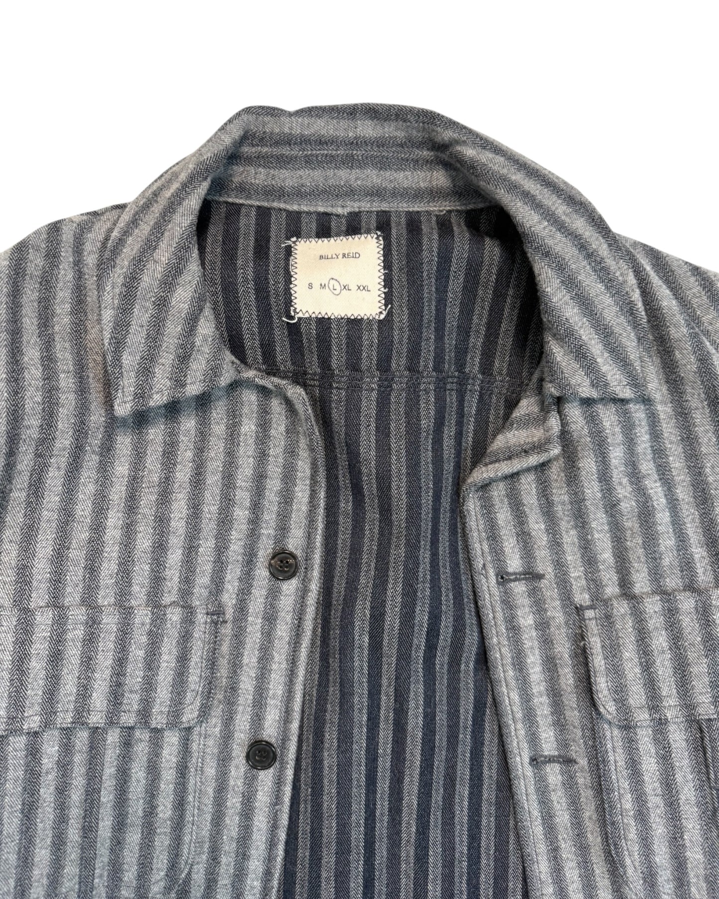 Pre-Loved Billy Reid Striped Trucker Jacket