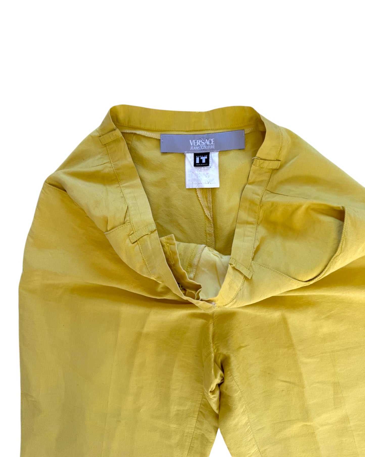 Vintage Versace Yellow Trousers