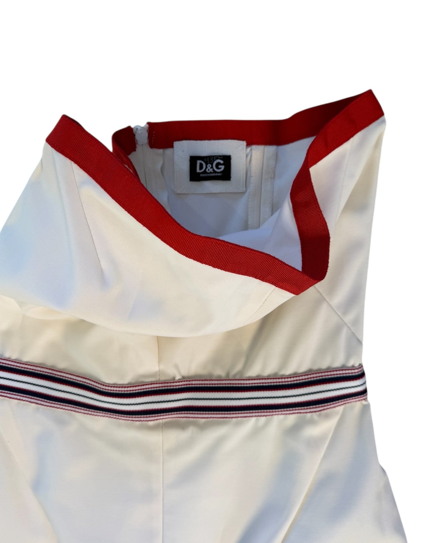 Vintage D&G Nautical White Mini Dress