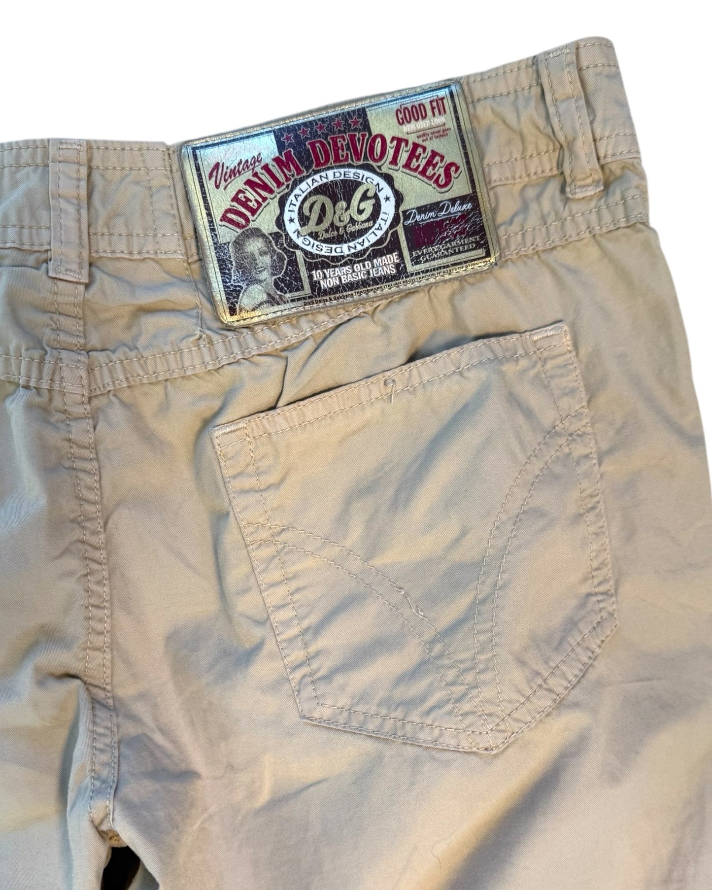 Vintage D&G Tan Capri Pants