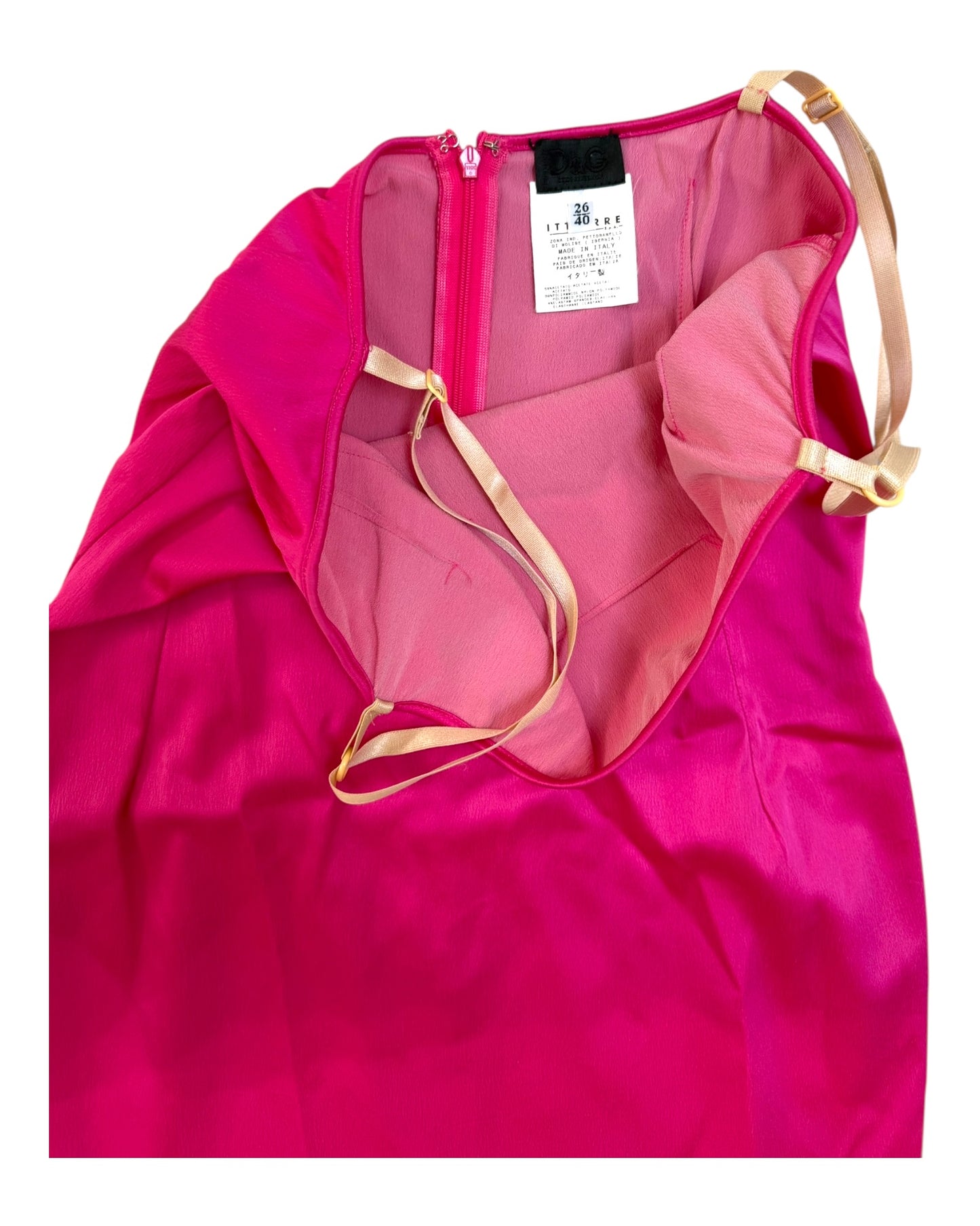 Vintage D&G Pink Knee-Length Dress