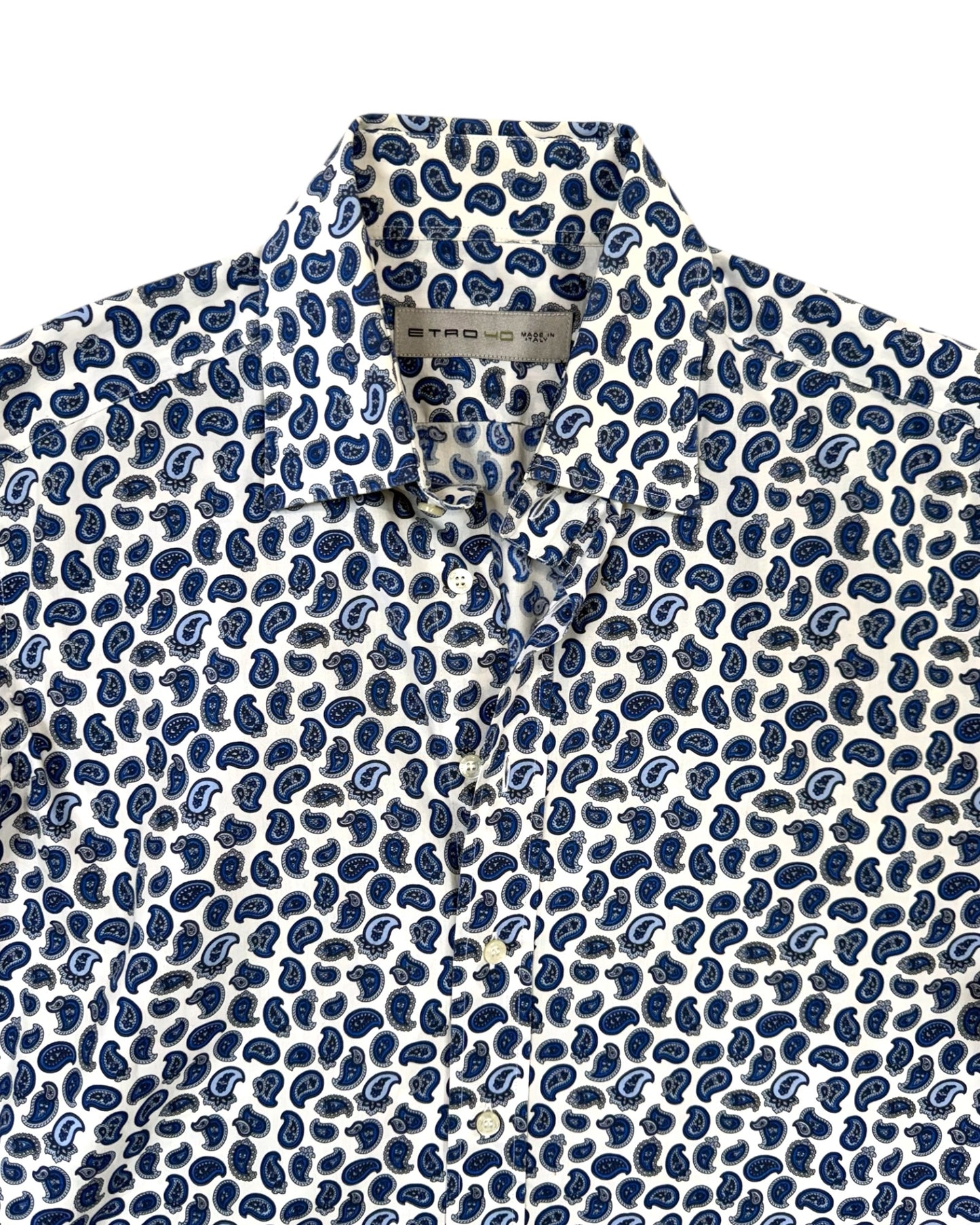 Pre-Loved Etro Blue Paisley Top
