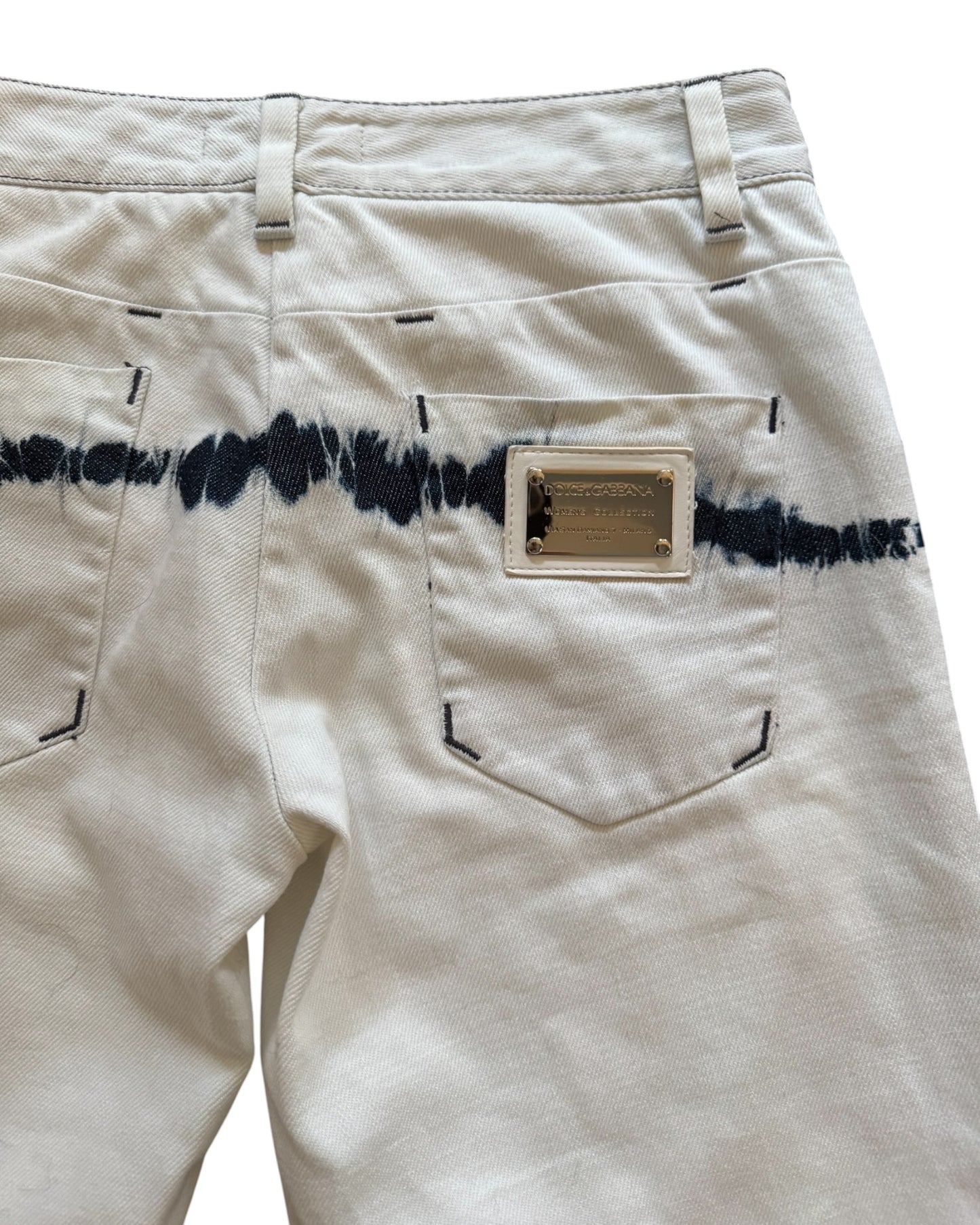 Vintage Dolce & Gabbana Acid Wash Capris