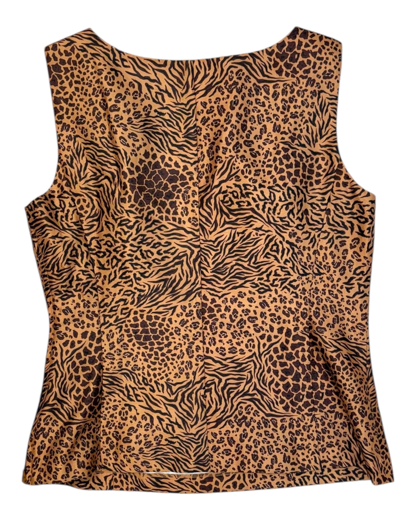 Vintage Animal Print Blouse
