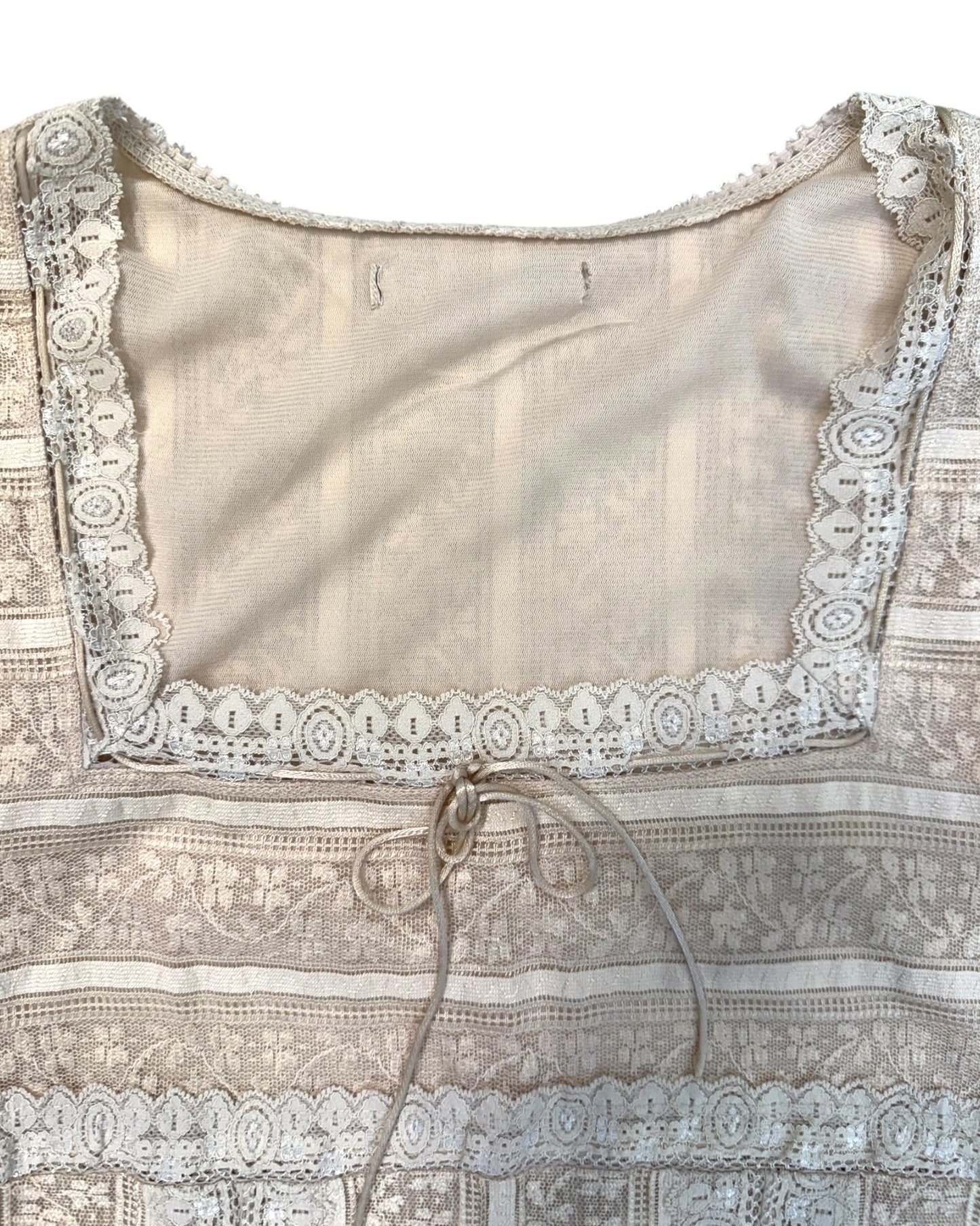 Pre-Loved Beige Lace Top
