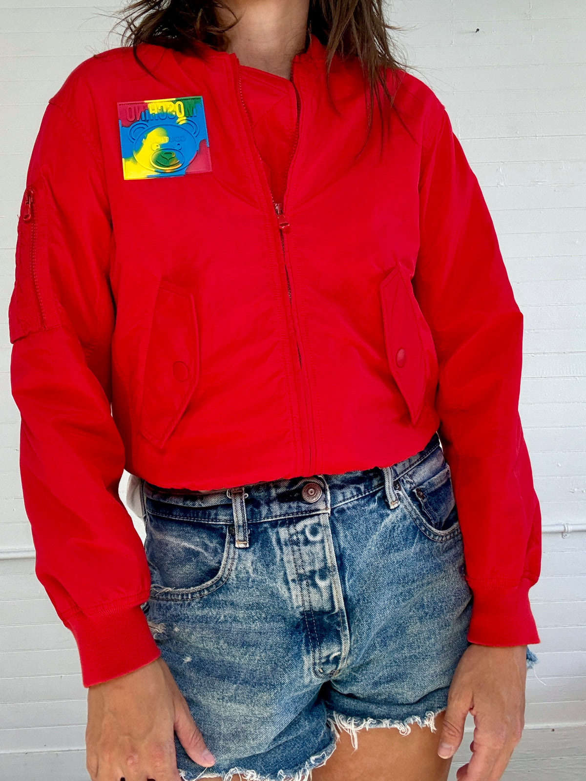 Pre-Loved Moschino Red Bomber Jacket