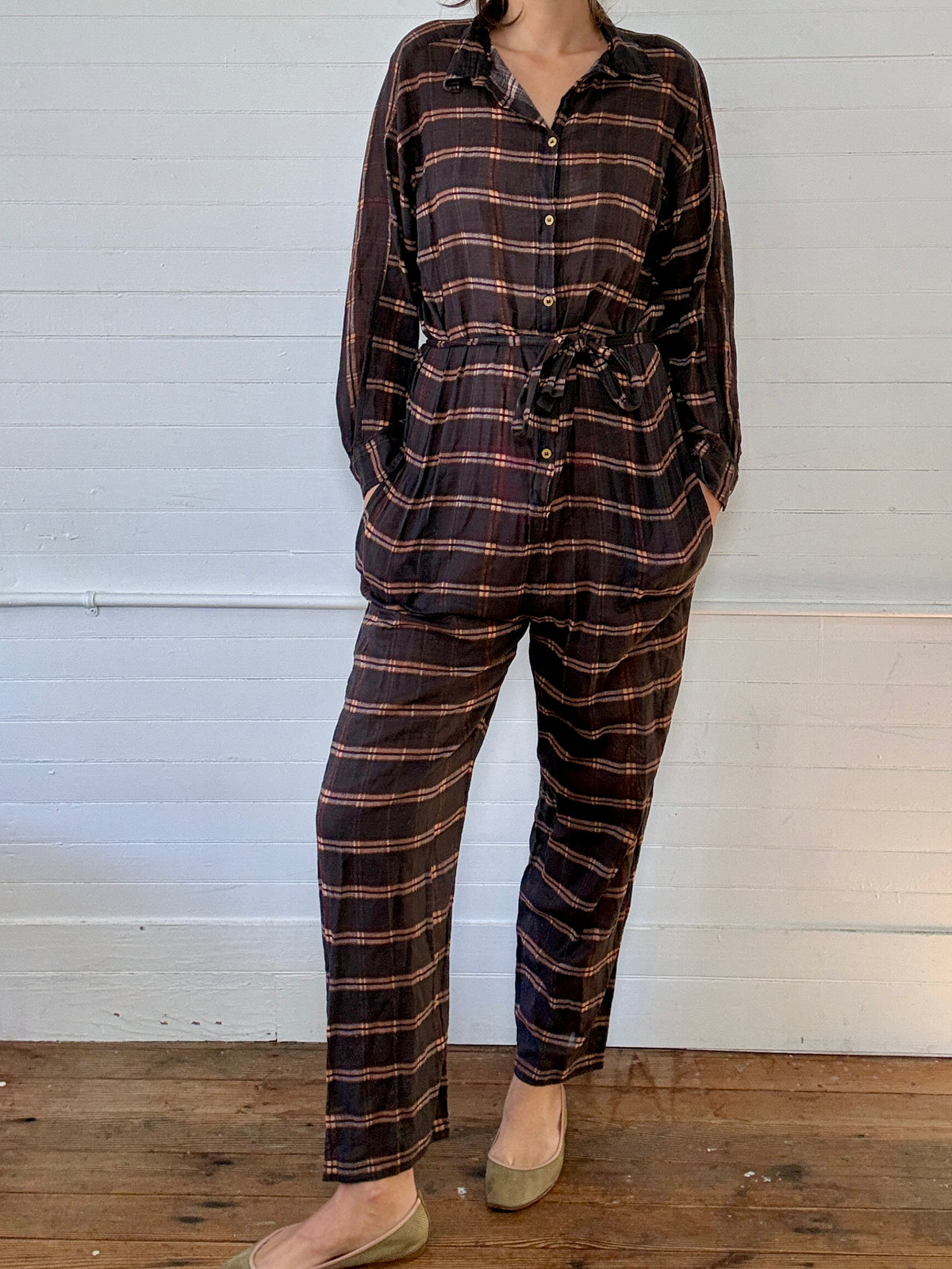 Vintage Isabel Marant Plaid Jumpsuit