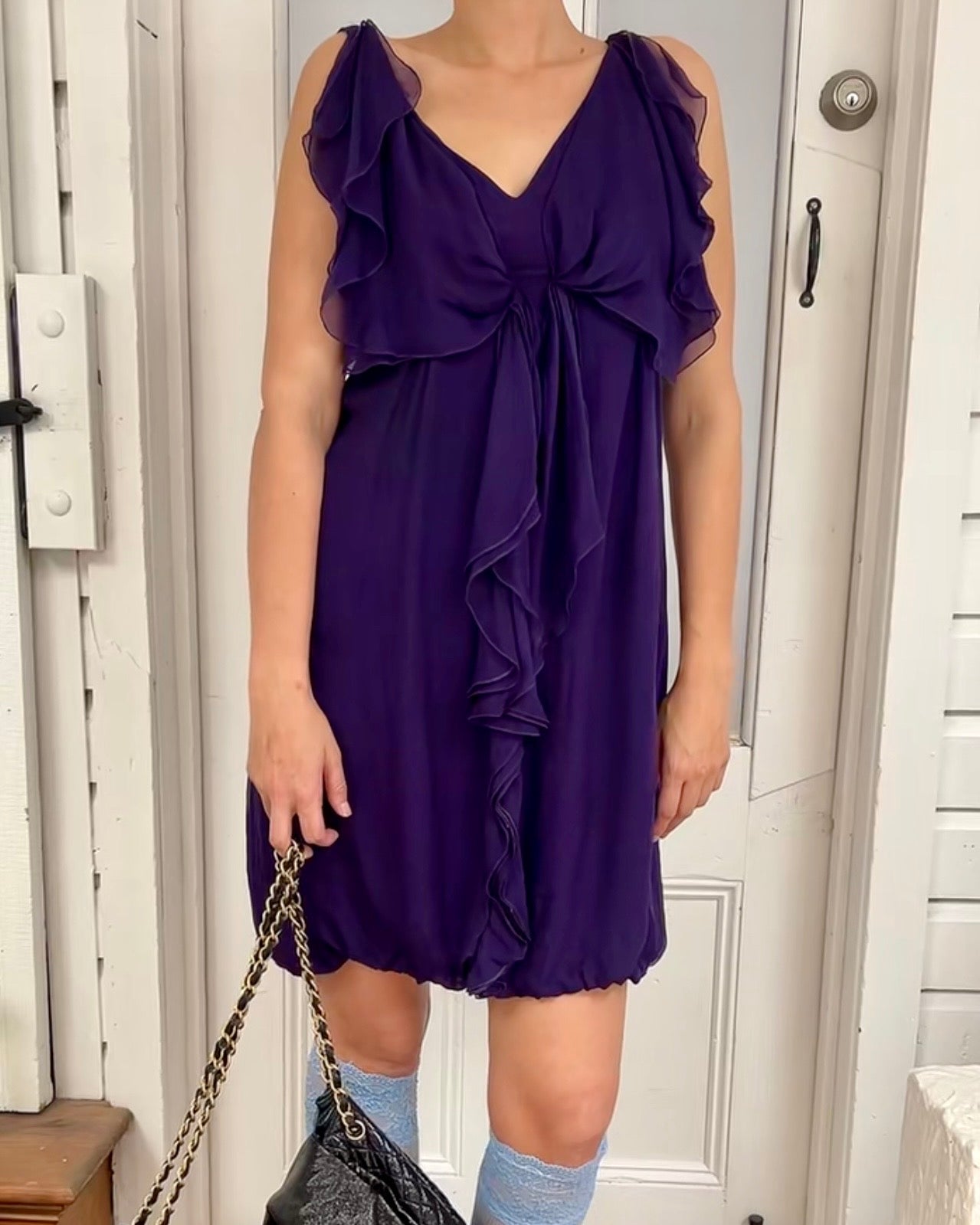 Vintage Valentino Purple Bubble Dress