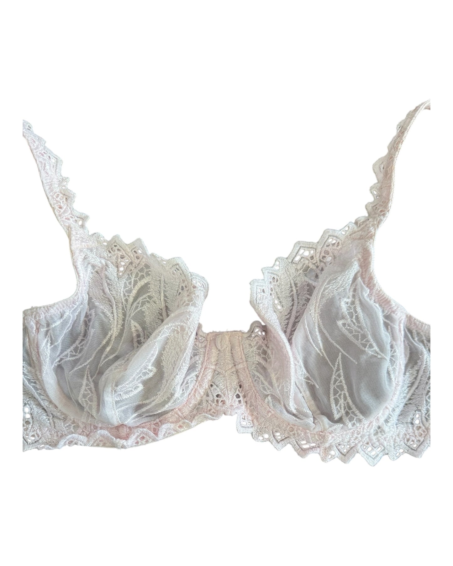 Vintage Pink Embroidered Bralette