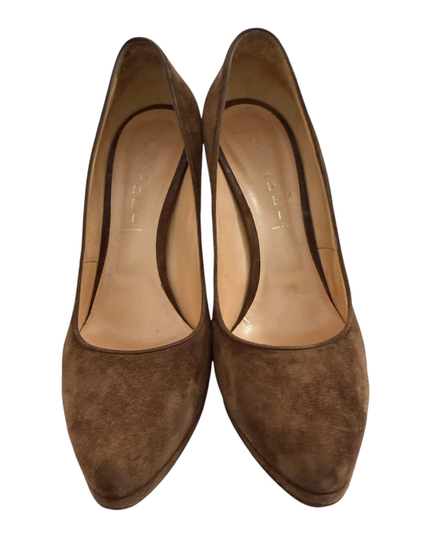 Vintage Casadei Brown Suede Pumps