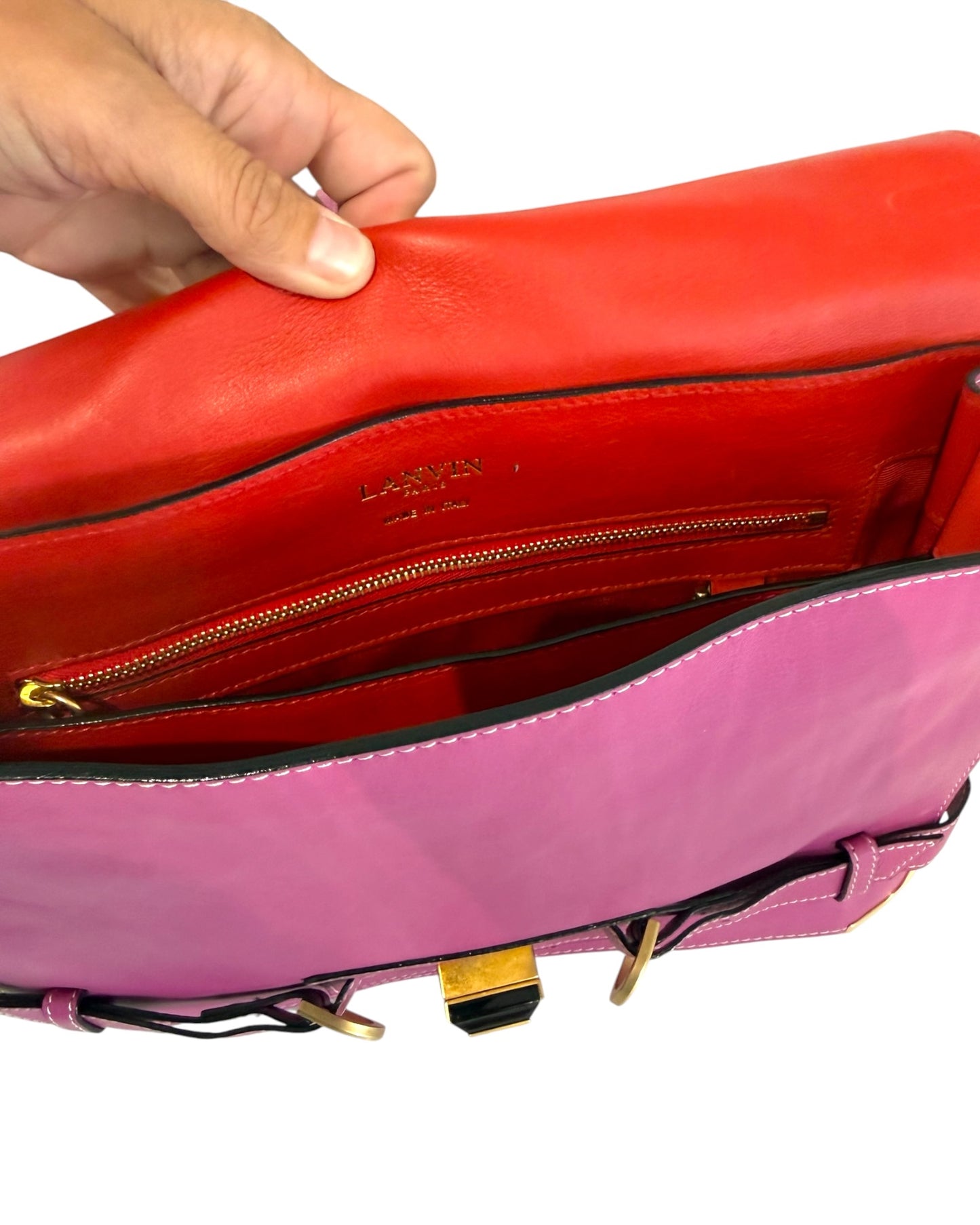 Pre-Loved Lanvin Pink Shoulder Bag