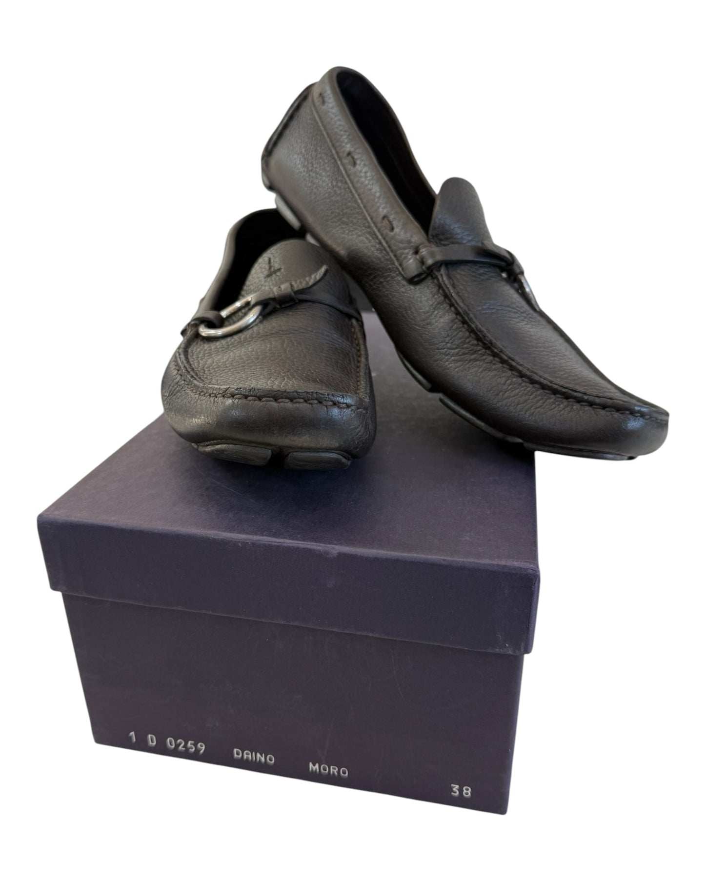 Pre-Loved Prada Black Leather Loafers