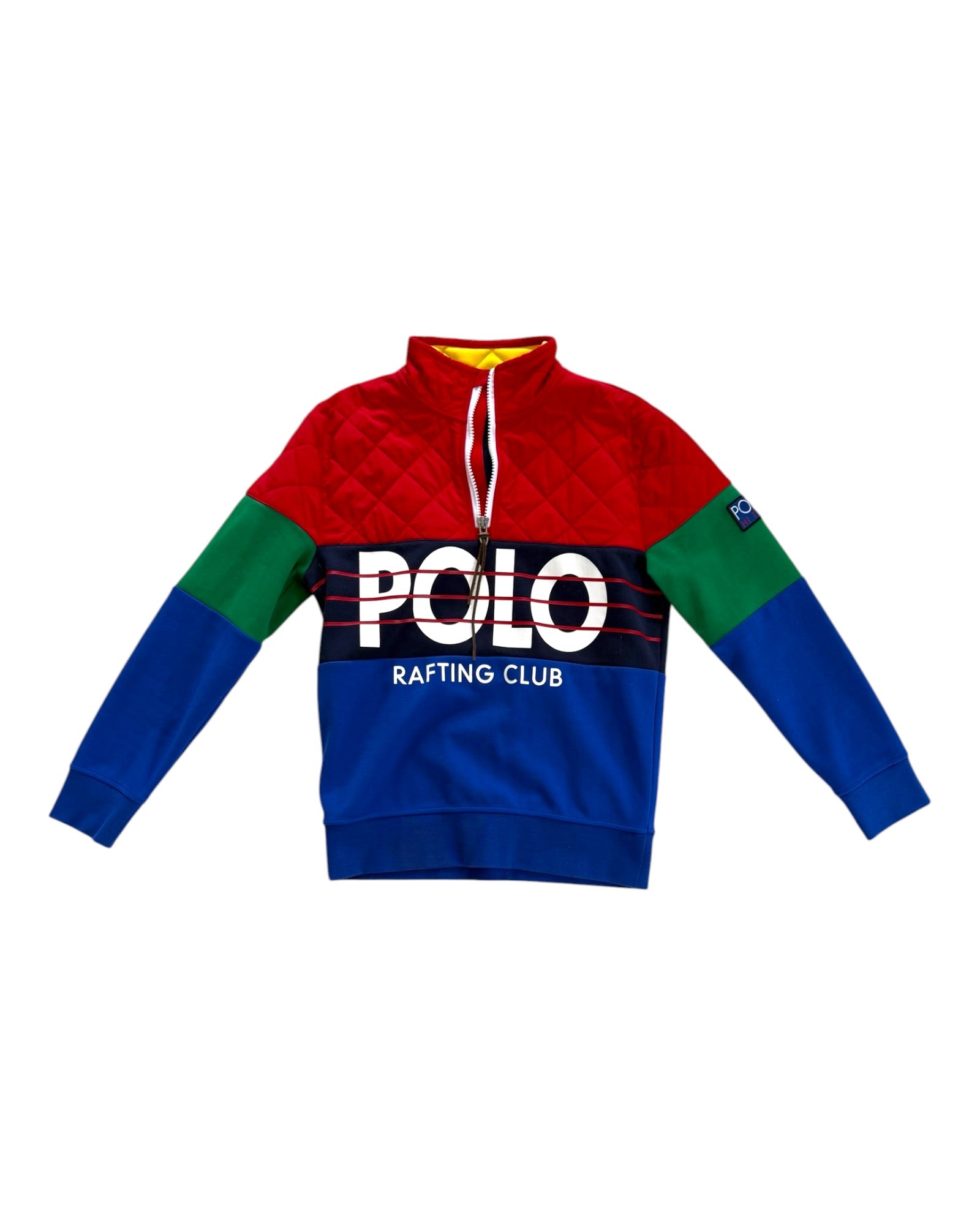 Vintage POLO Ralph Lauren Rafting Club Color Block Quarter-Zip 