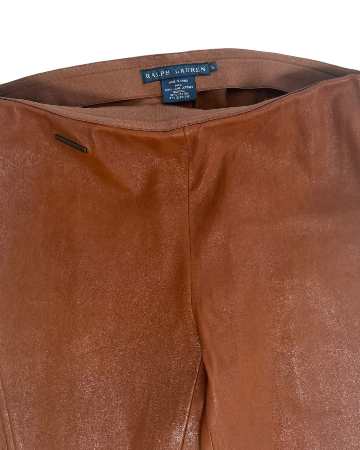 Vintage Ralph Lauren Brown Leather Pants