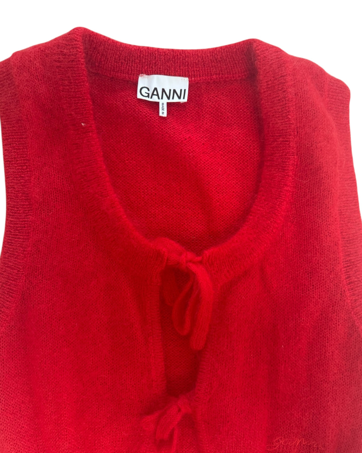 Pre-Loved Ganni Red Sweater Vest