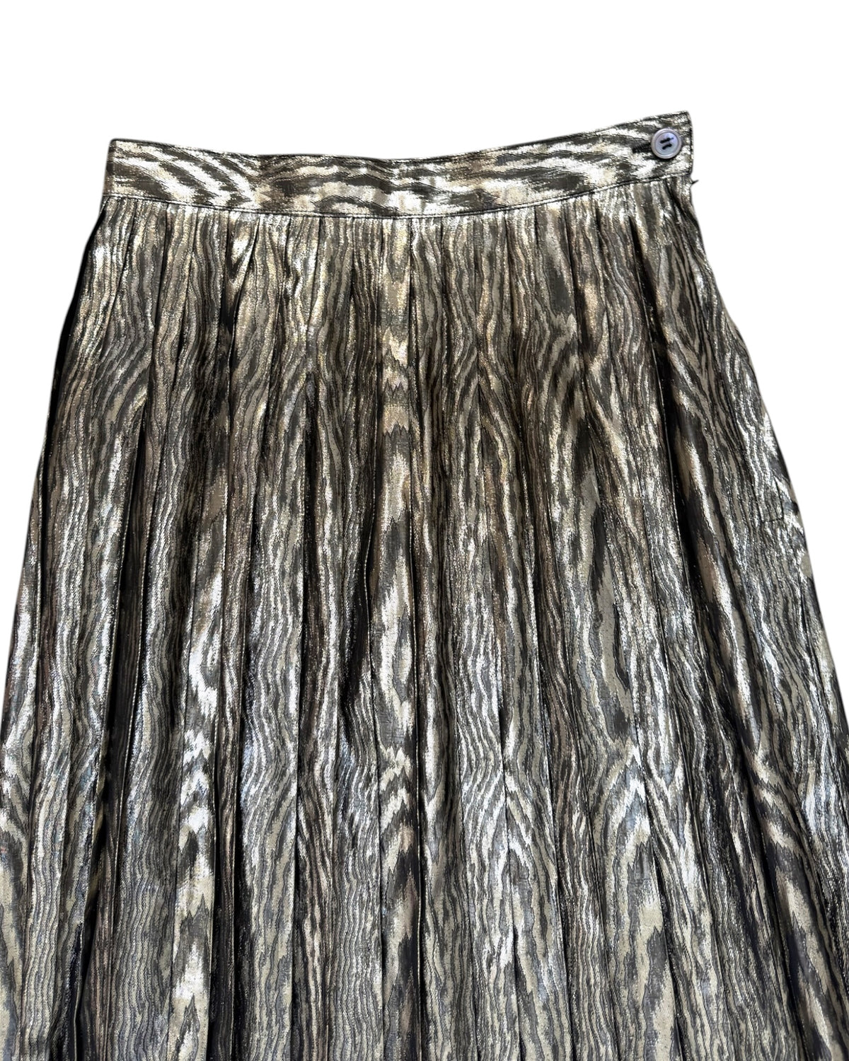 Vintage Metallic Maxi Skirt