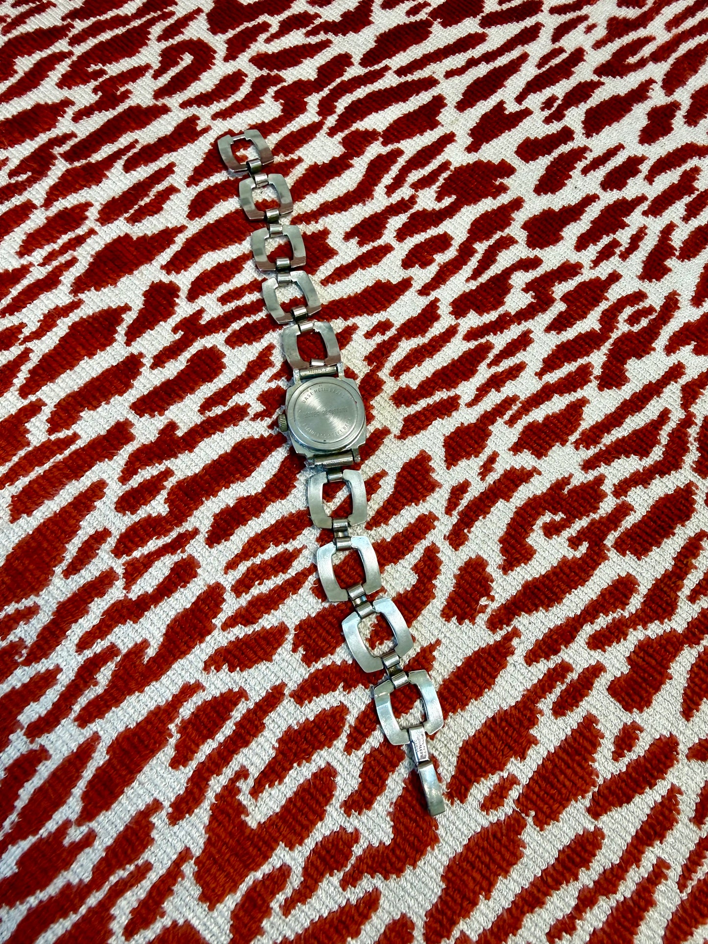 Vintage Timex Silver Chain Watch