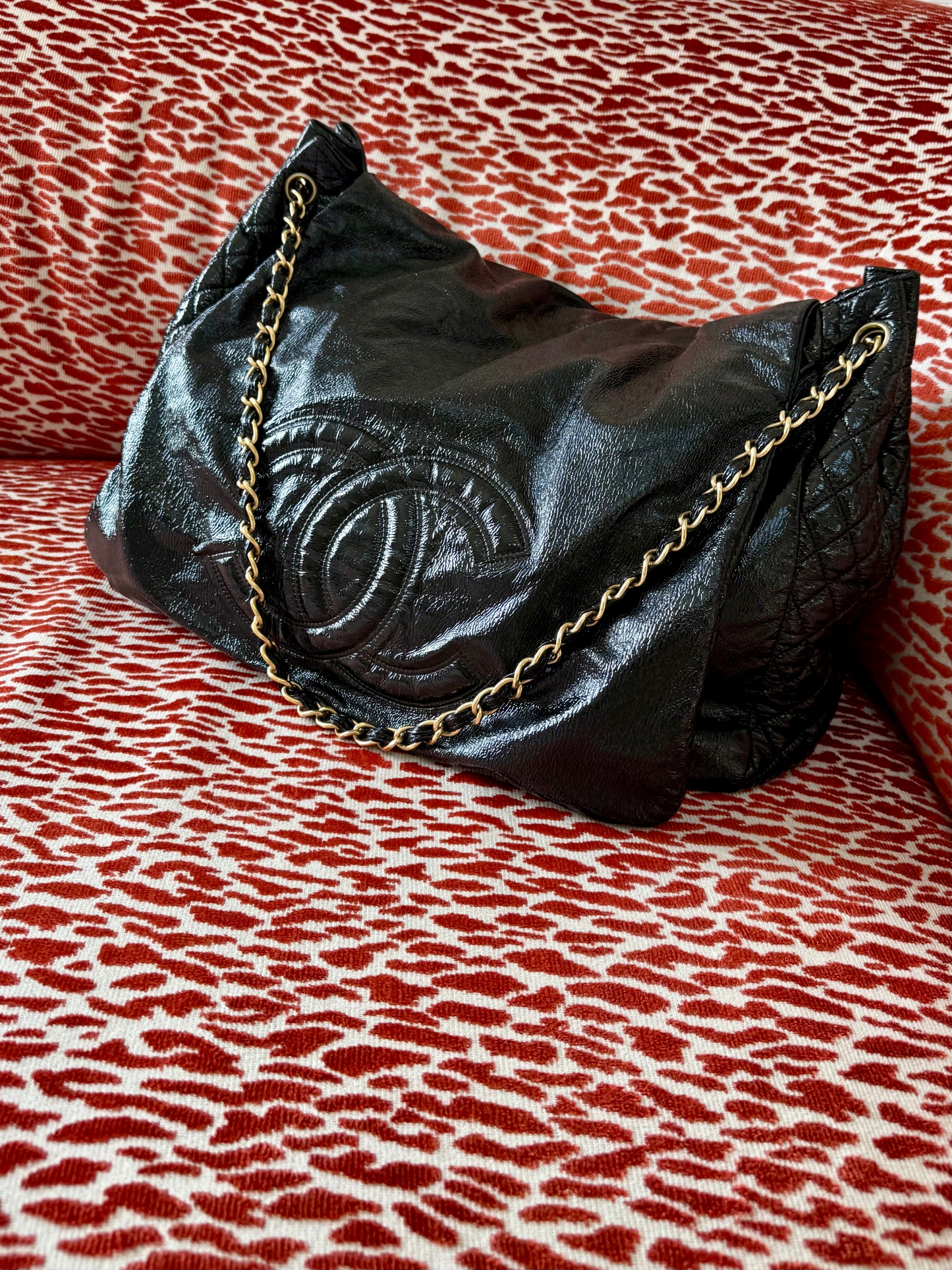 Vintage 2007 Chanel Rock and Chain Messenger Bag by Karl Lagerfeld