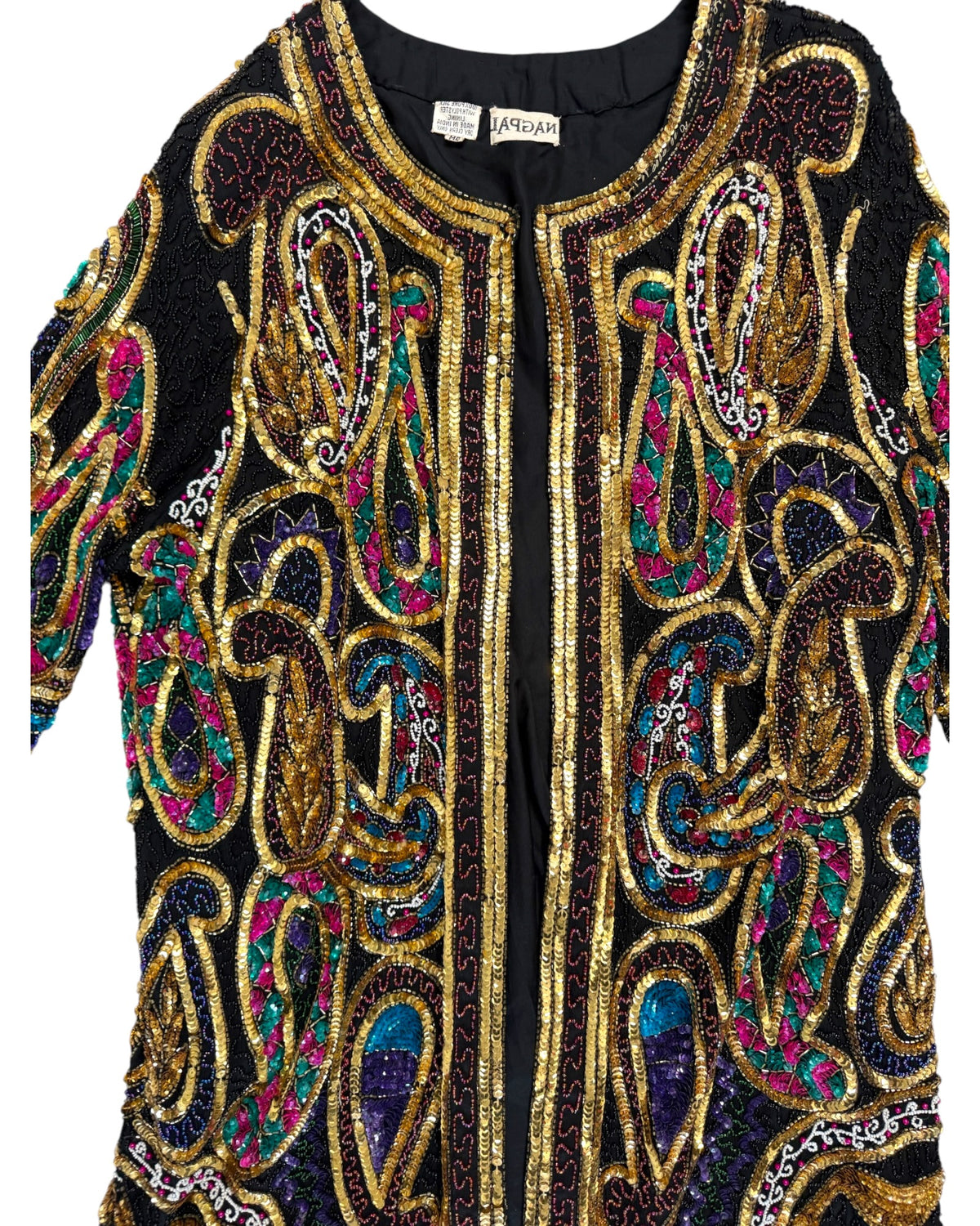 Vintage Nagpal Embellished Silk Evening Jacket