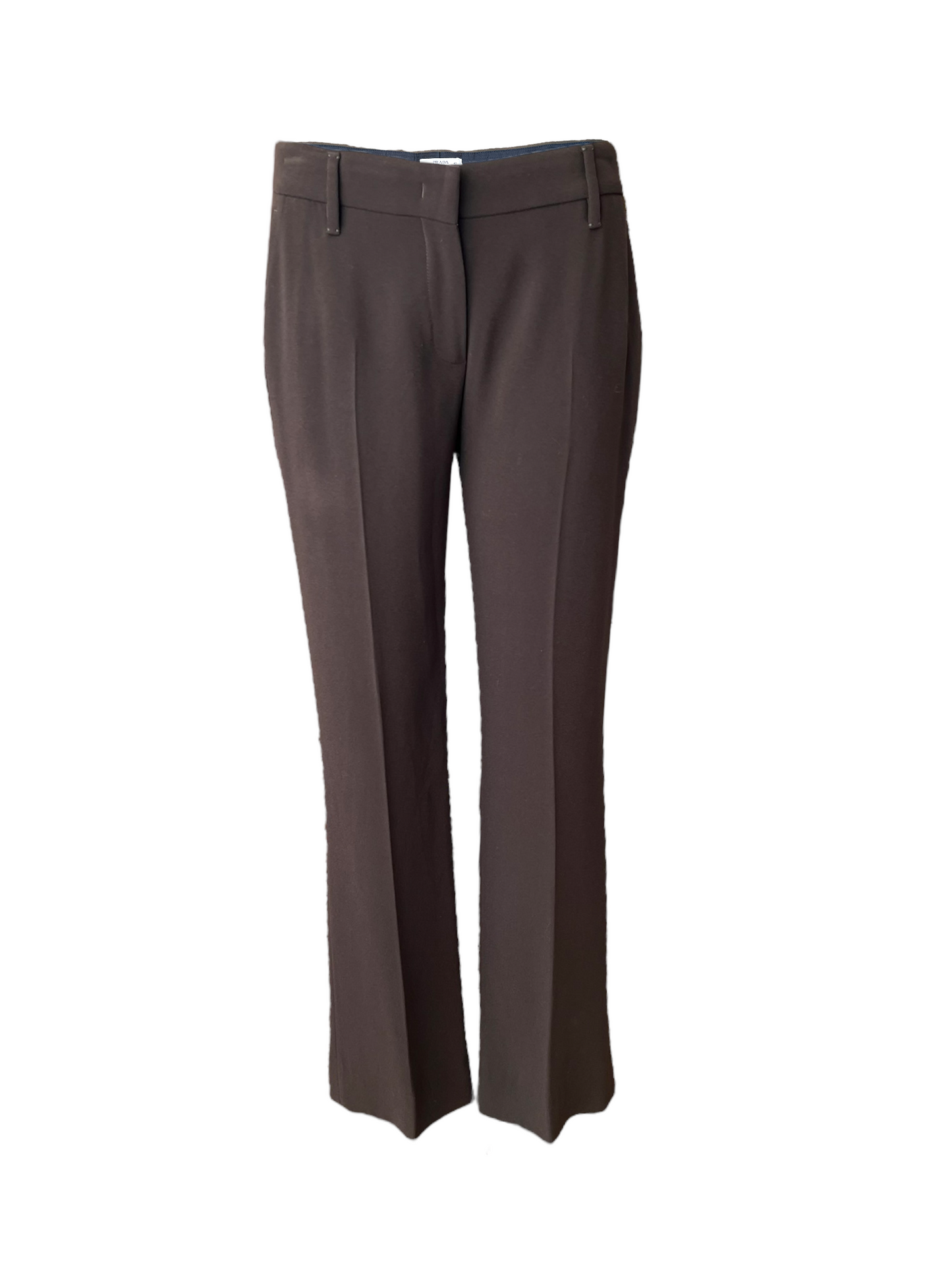 Pre-Loved Prada Olive Green Tapered Trousers