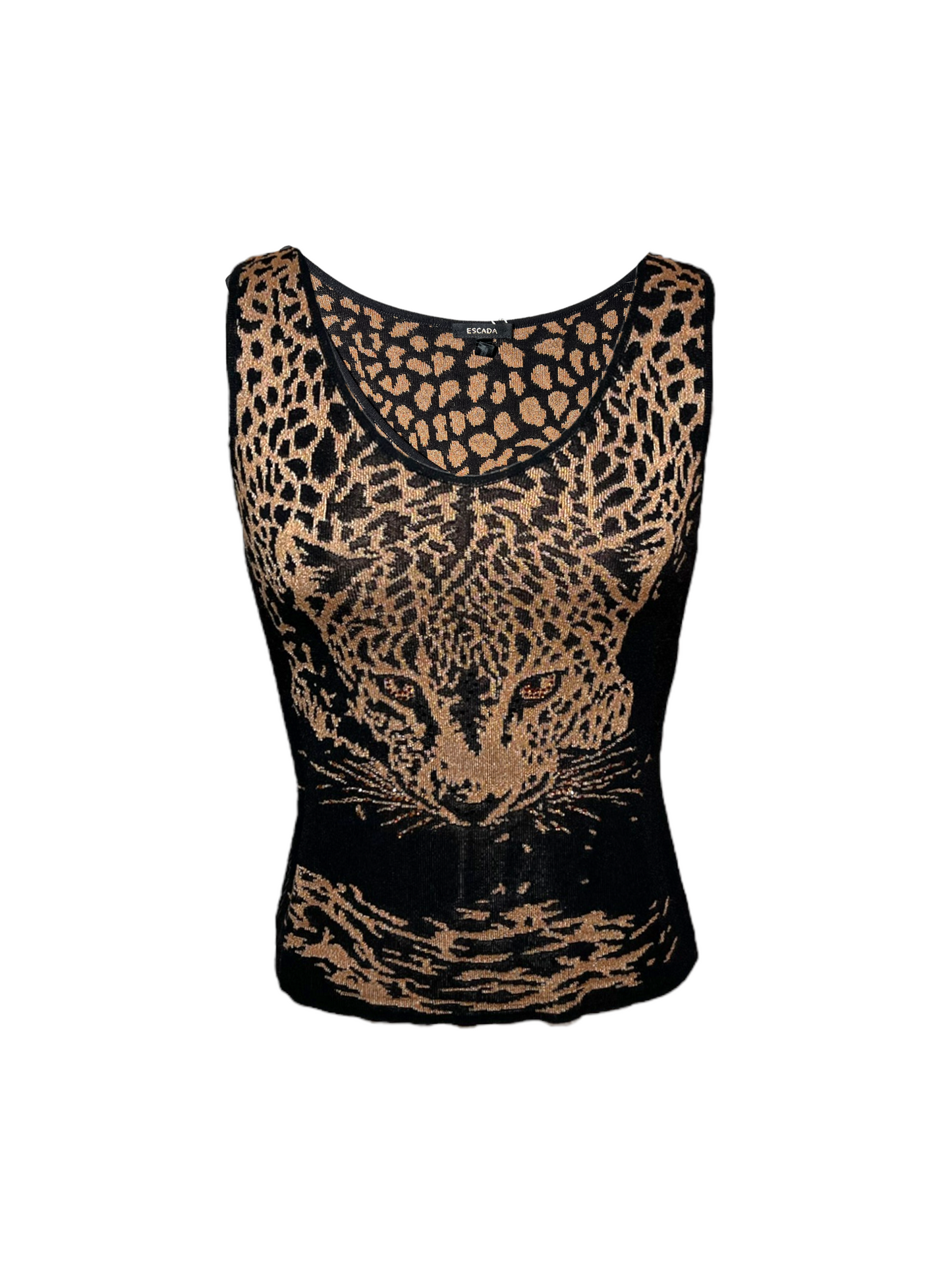 Vintage Escada Sequin Jaguar Top