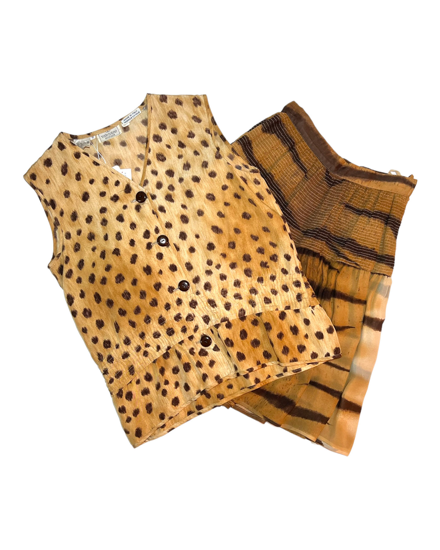Vintage 1980's Valentino Skirt Set