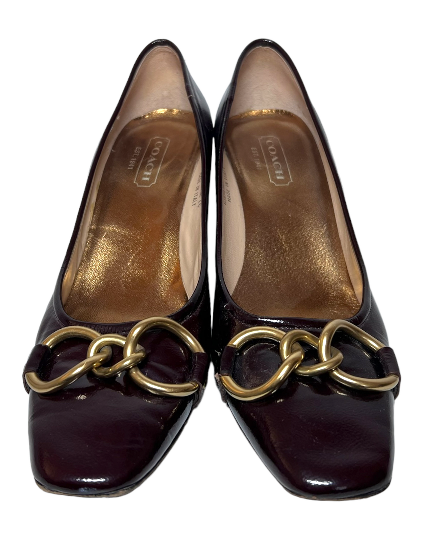 Vintage Coach Buckle Heels