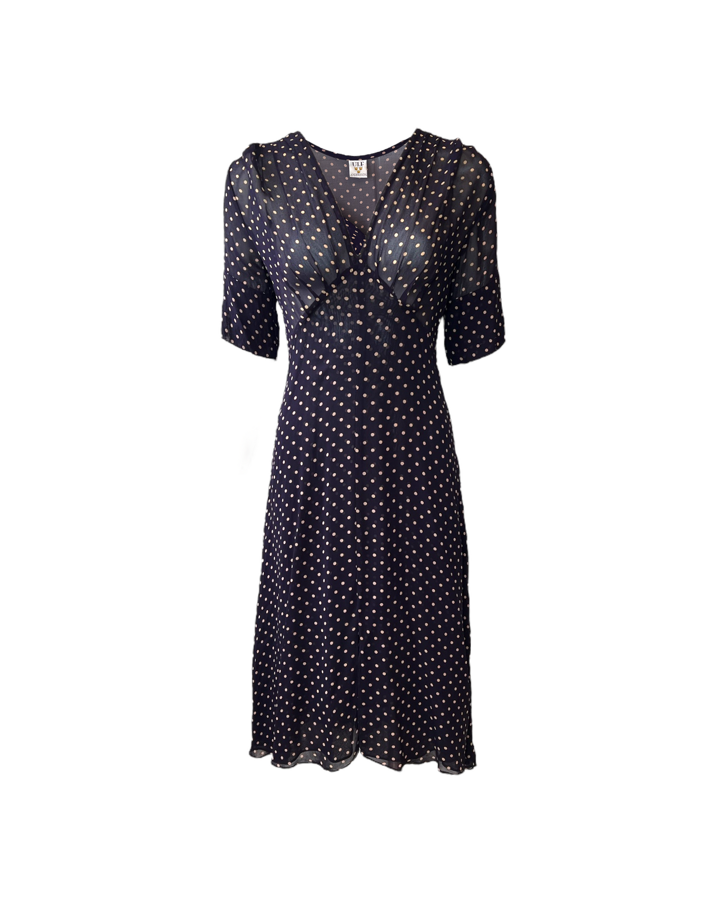 Vintage Sheer Polka Dot Dress