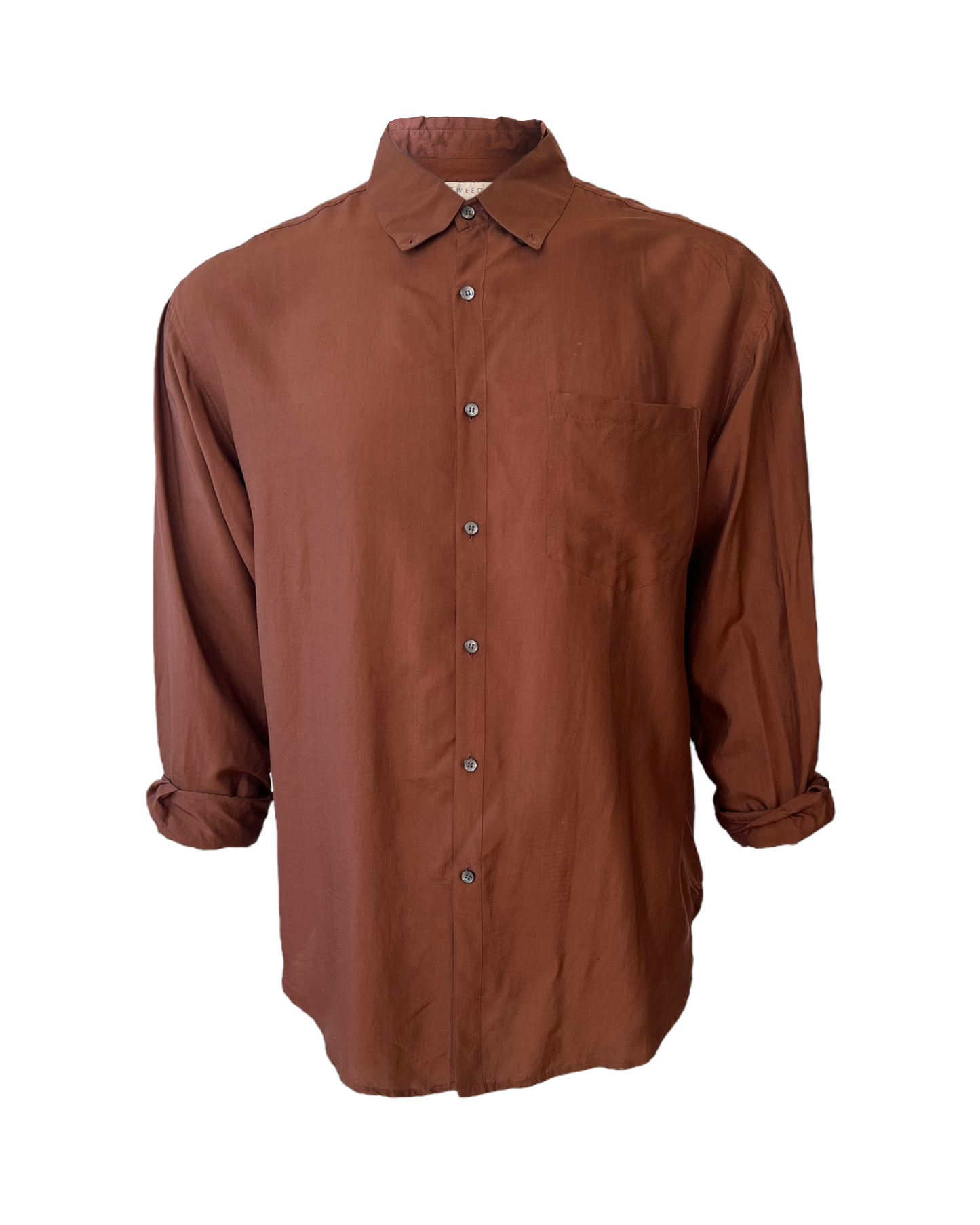 Vintage TWEEDS Silk Button-Up Top