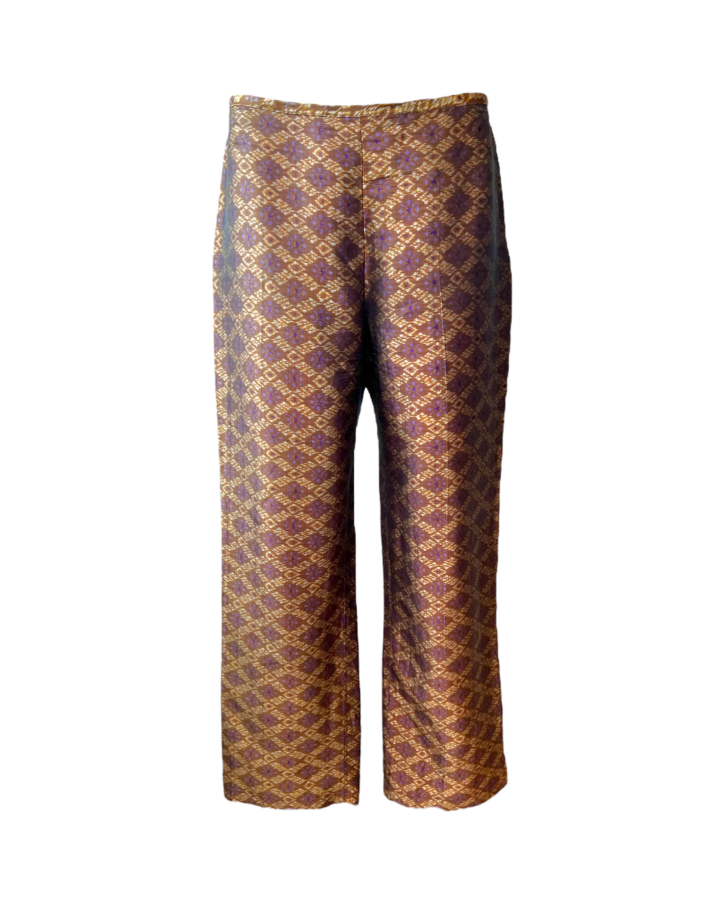 Vintage Silk Straight Leg Pants