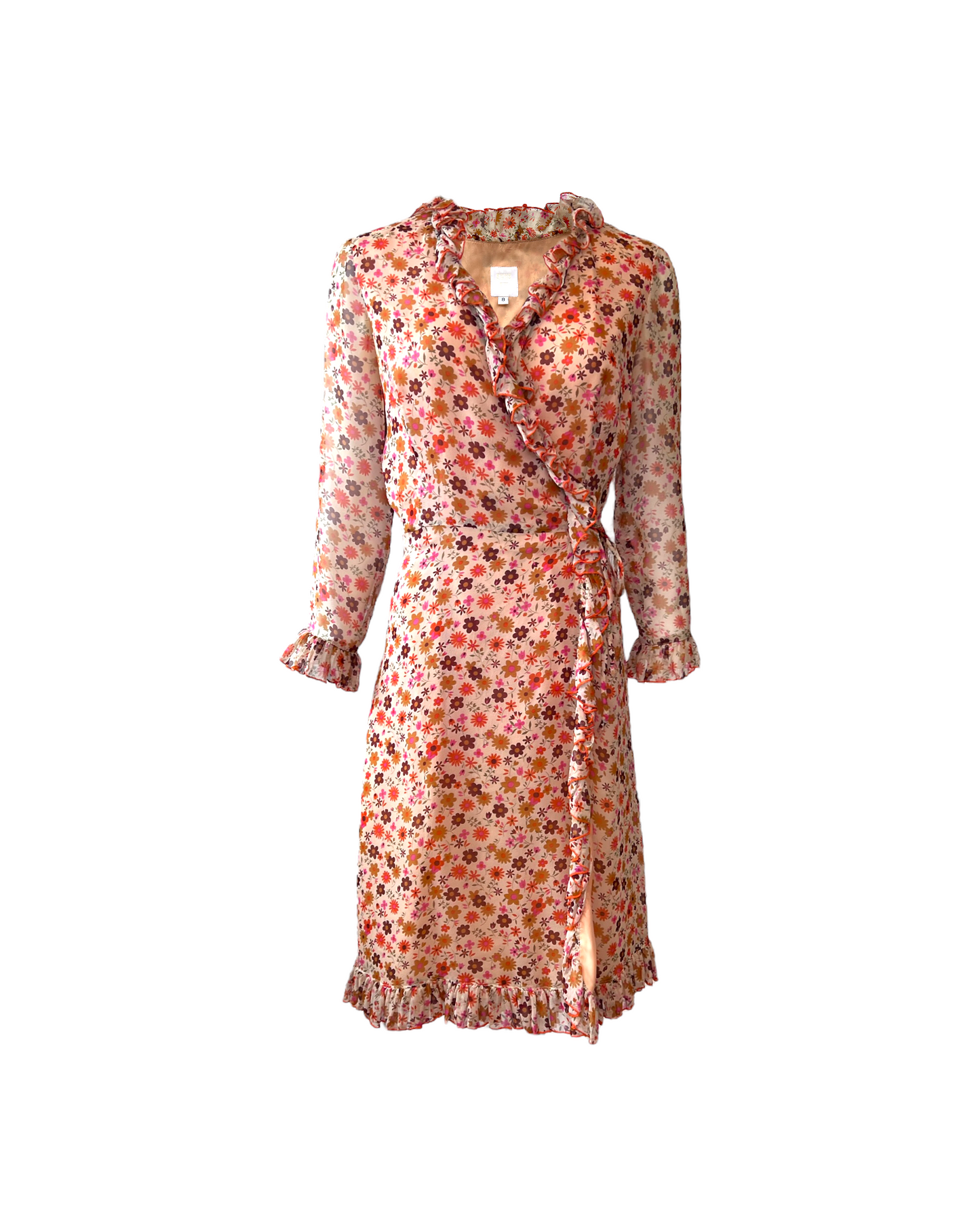 Vintage Anna Sui Floral Wrap Dress