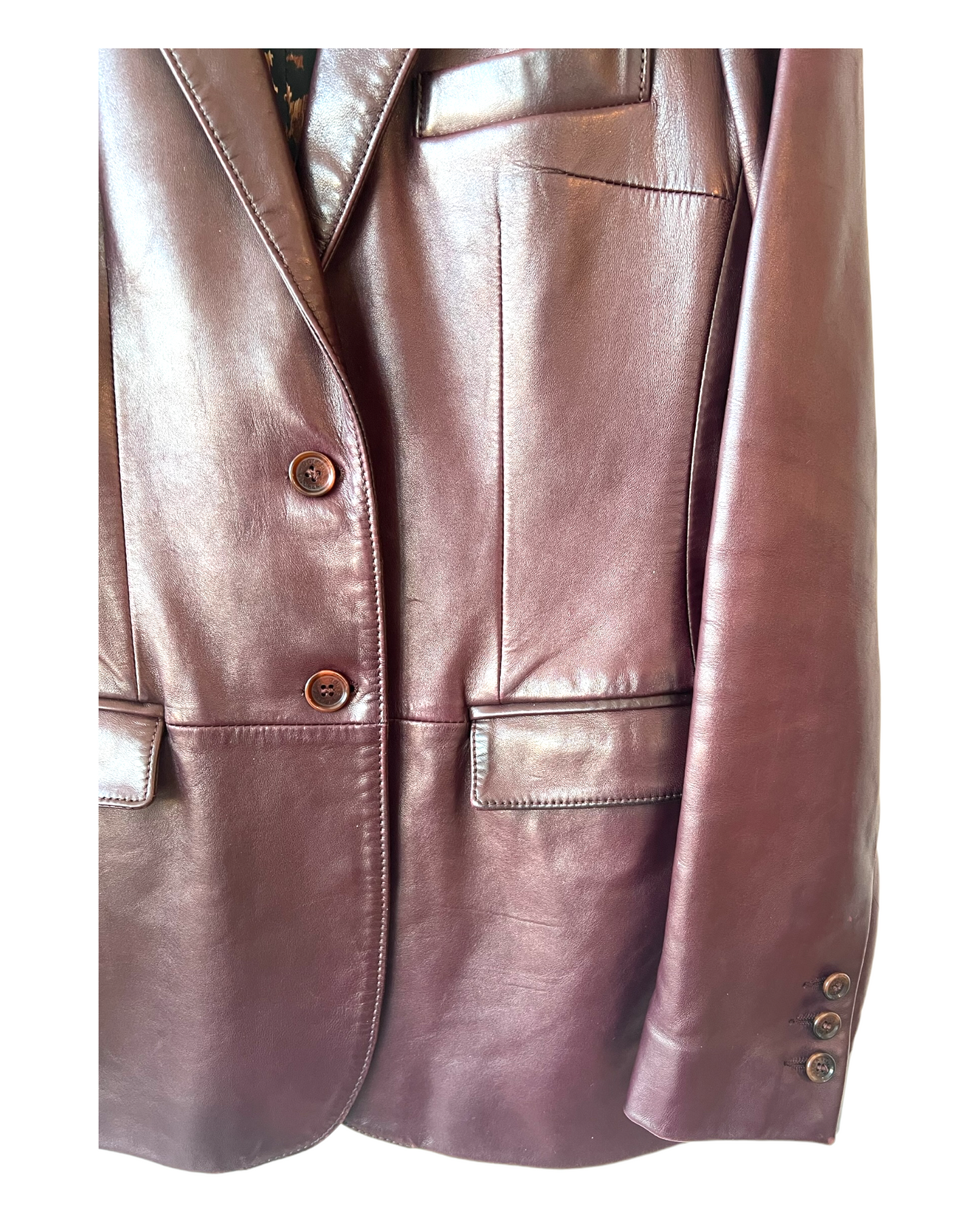 Vintage 1990's Dolce & Gabbana Leather Blazer