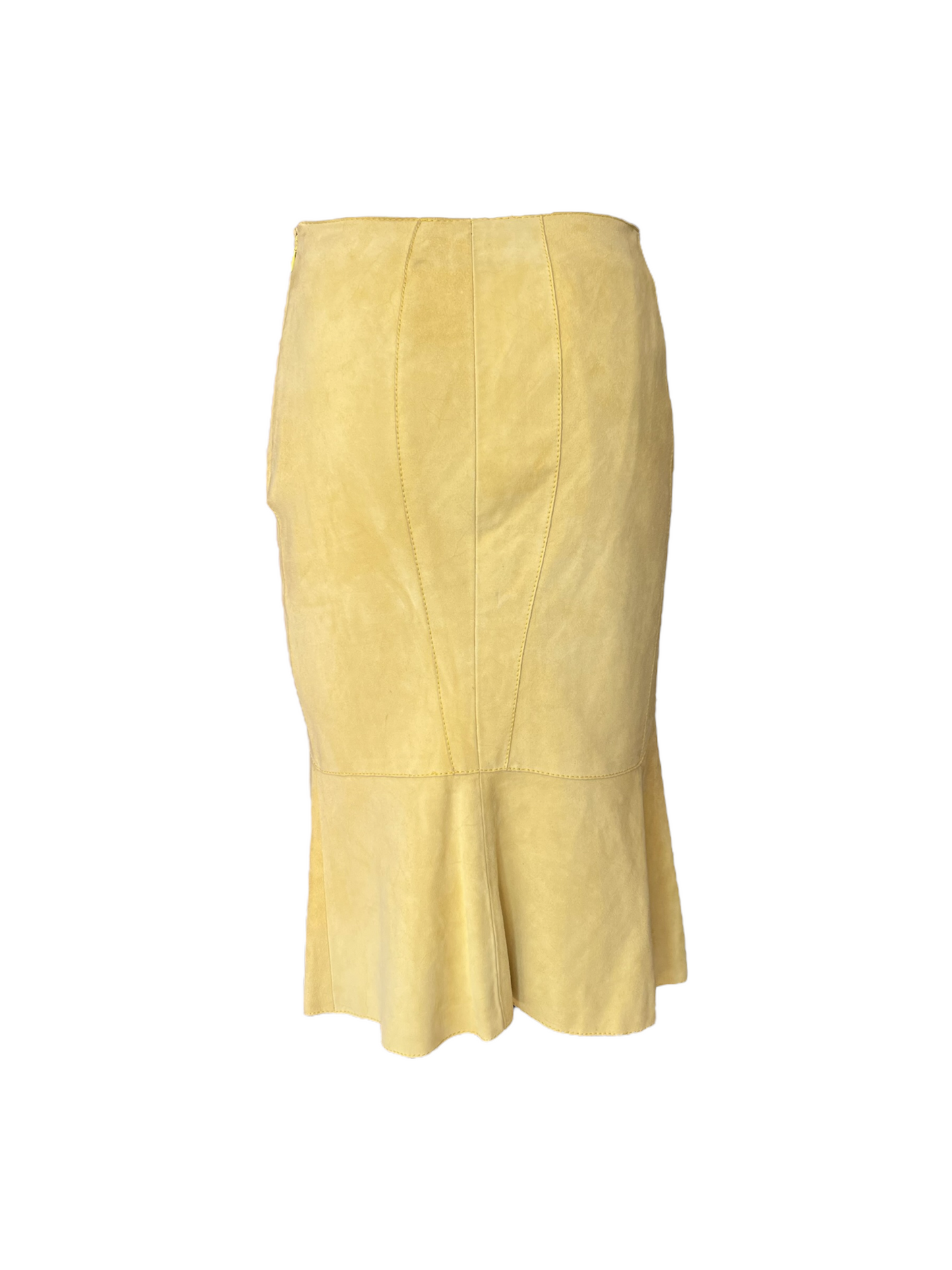 Vintage Valentino Suede Knee-Length Skirt