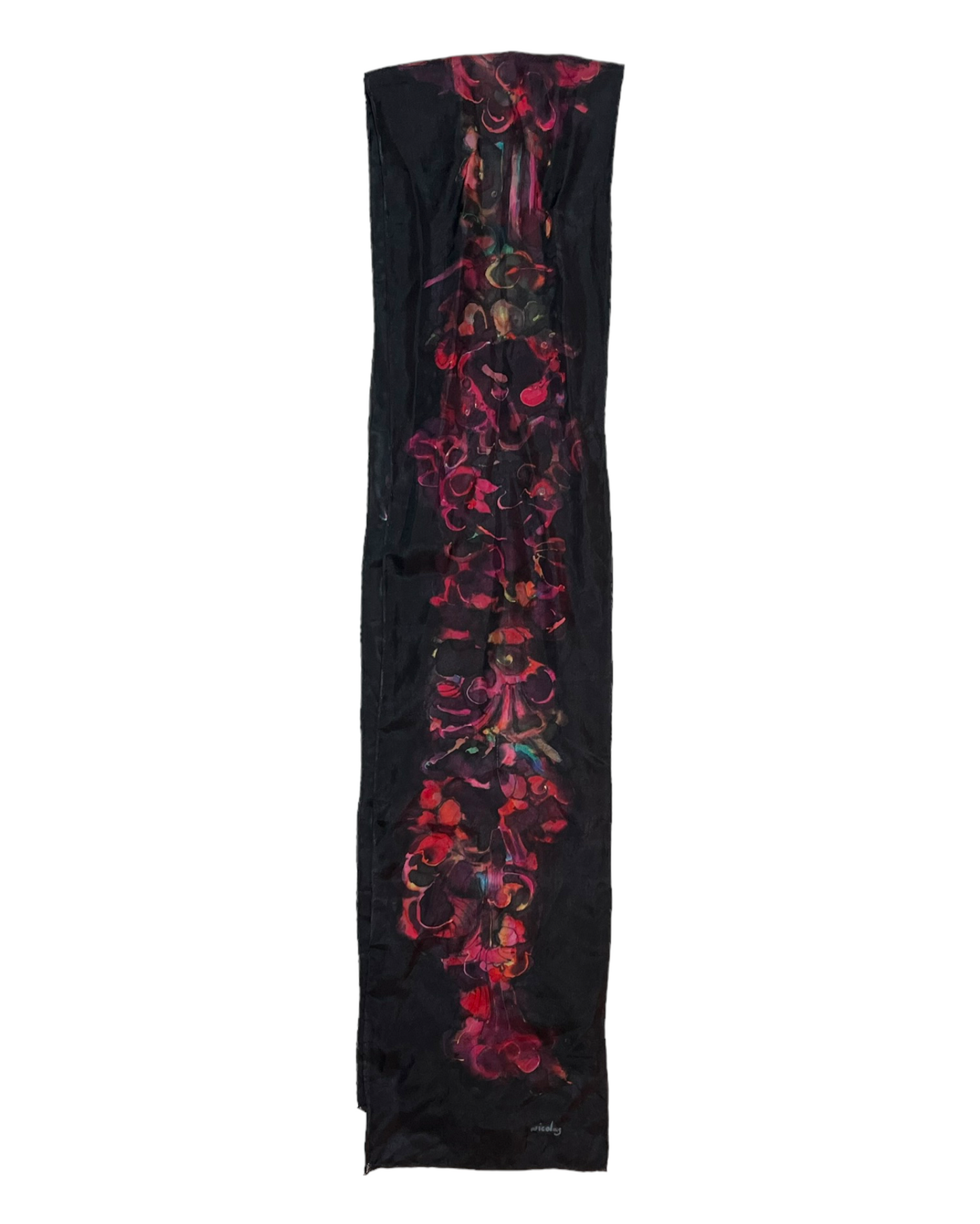 Vintage Silk Skinny Scarf