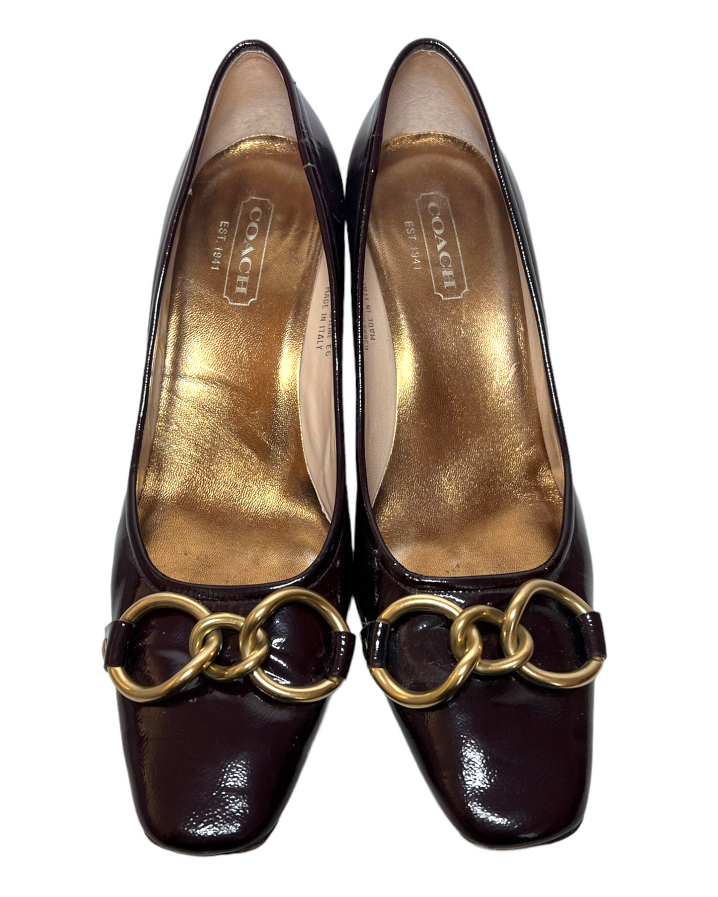 Vintage Coach Buckle Heels