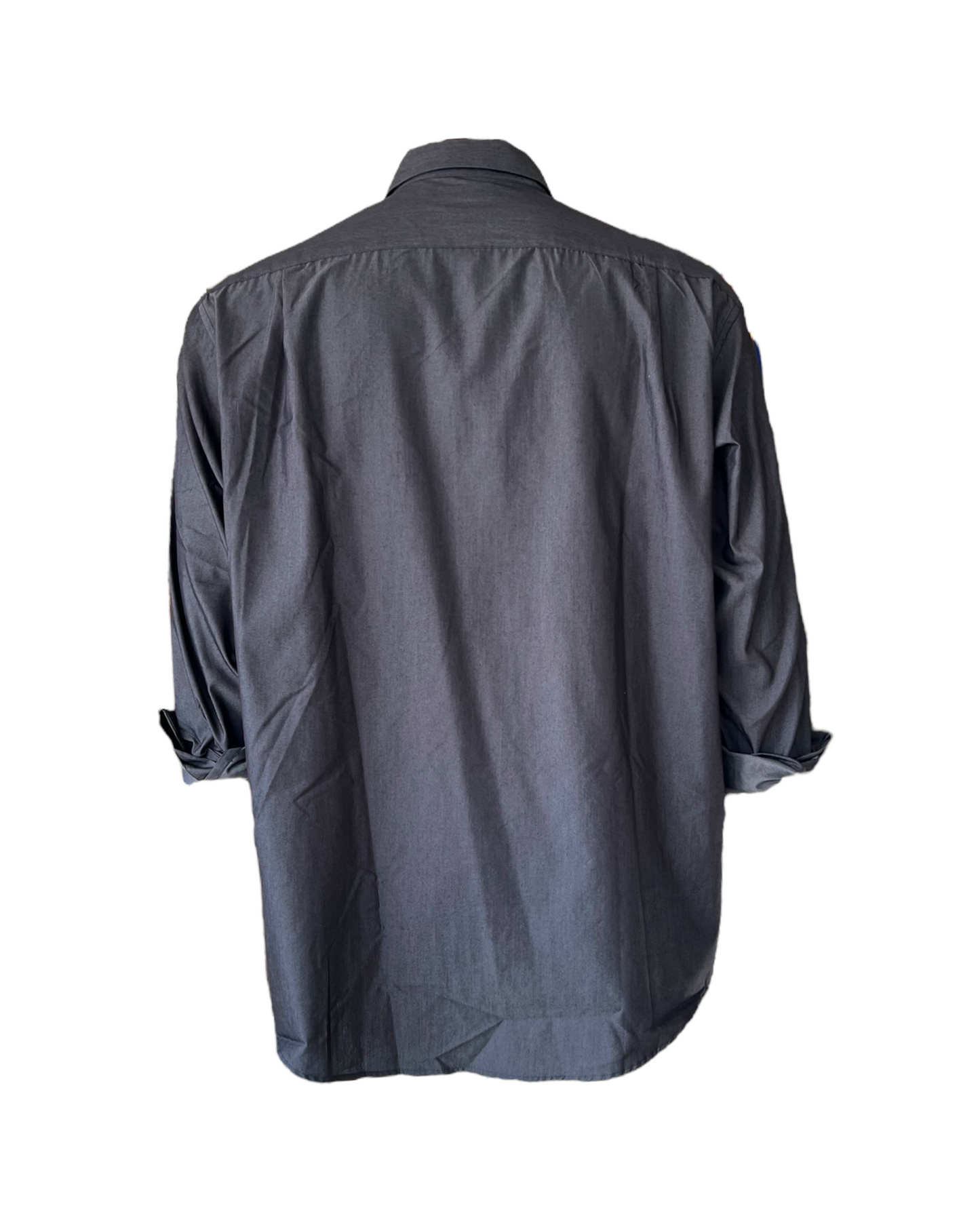 Vintage Grey Button-Up Top