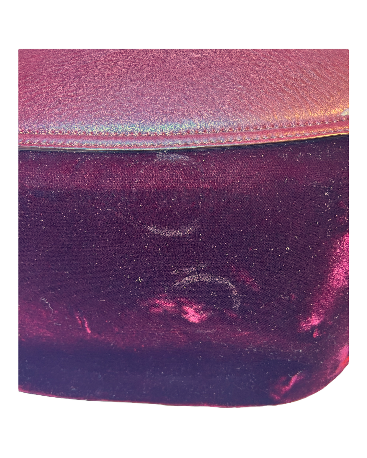 Vintage Giorgio Armani Velvet and Leather Bag