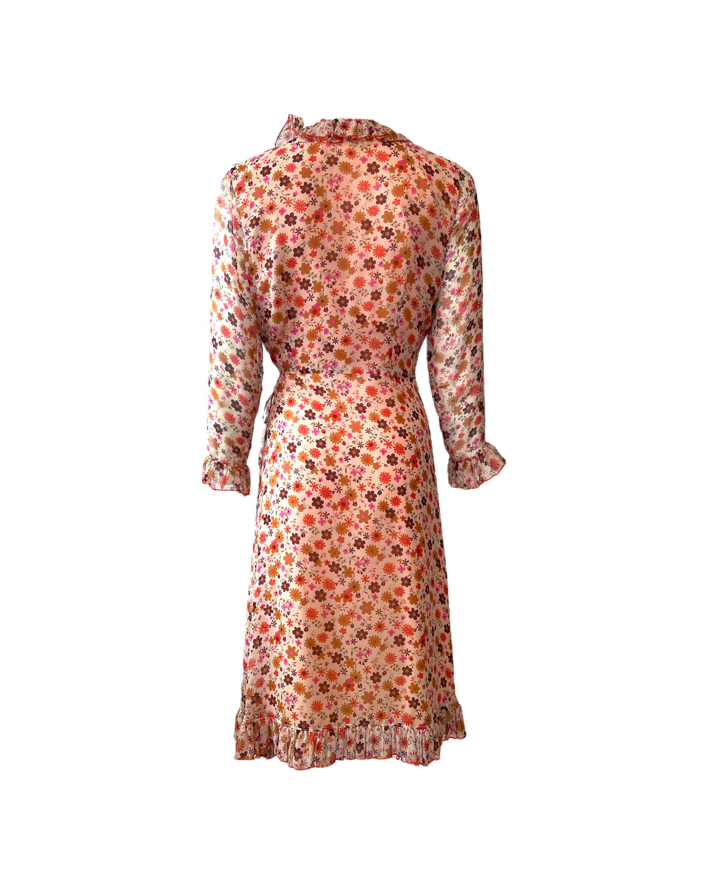 Vintage Anna Sui Floral Wrap Dress