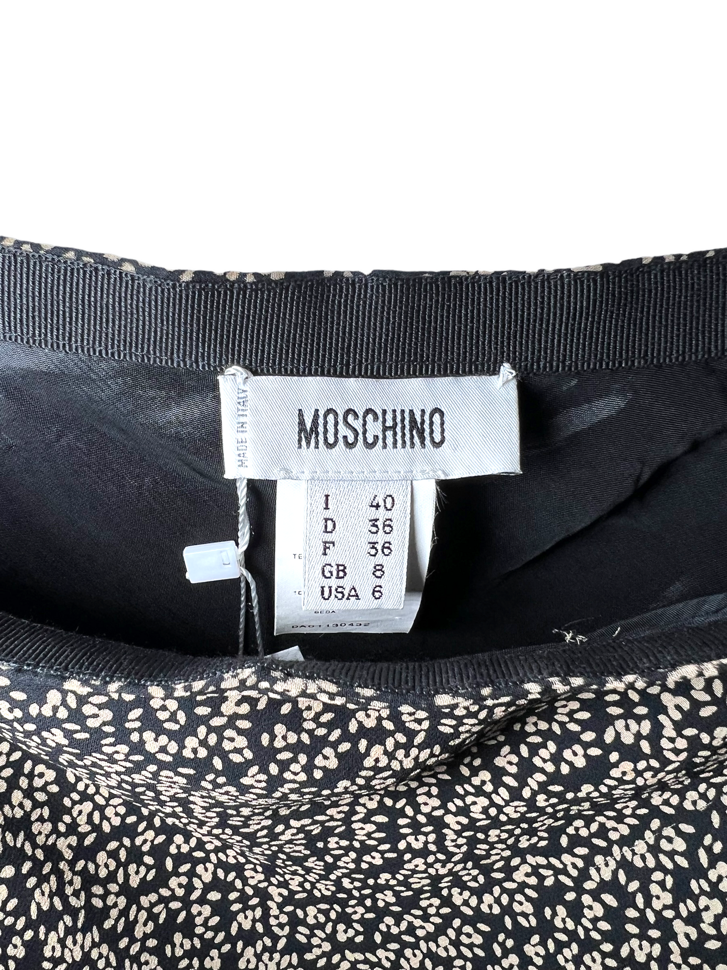 Vintage 2000 Moschino Silk Floral Skirt