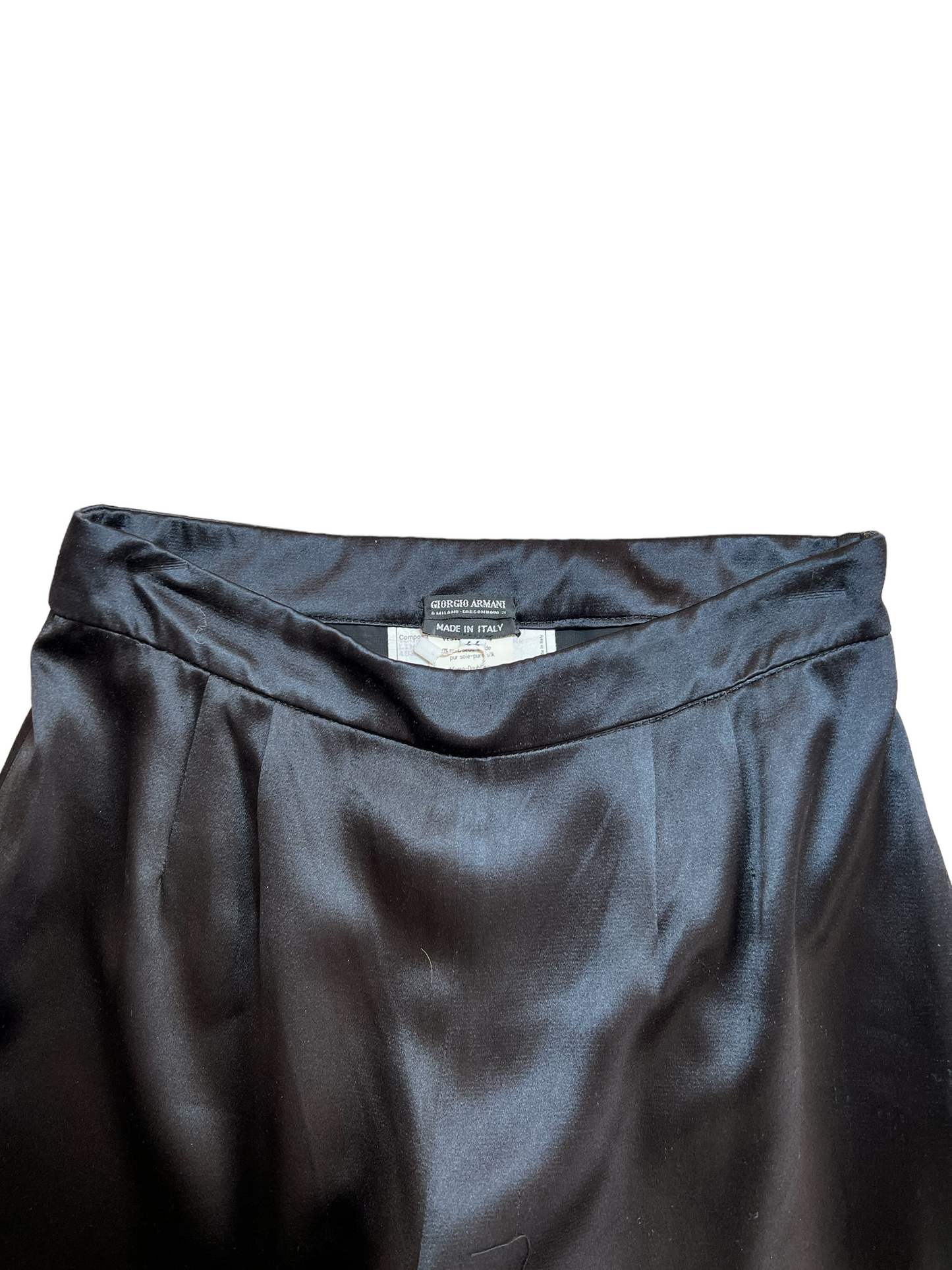 Vintage Giorgio Armani Wide-Leg Silk Pants