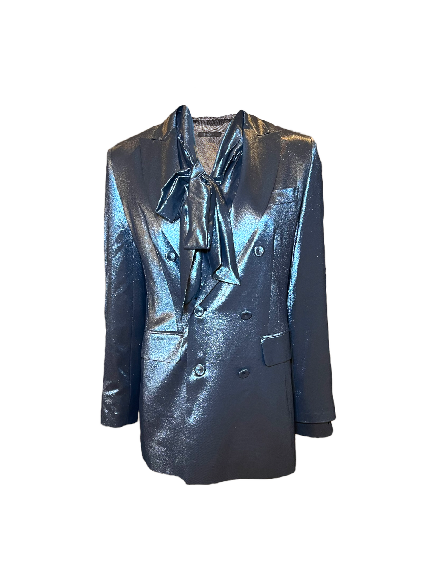 Vintage Max Mara Metallic Blazer and Blouse Set