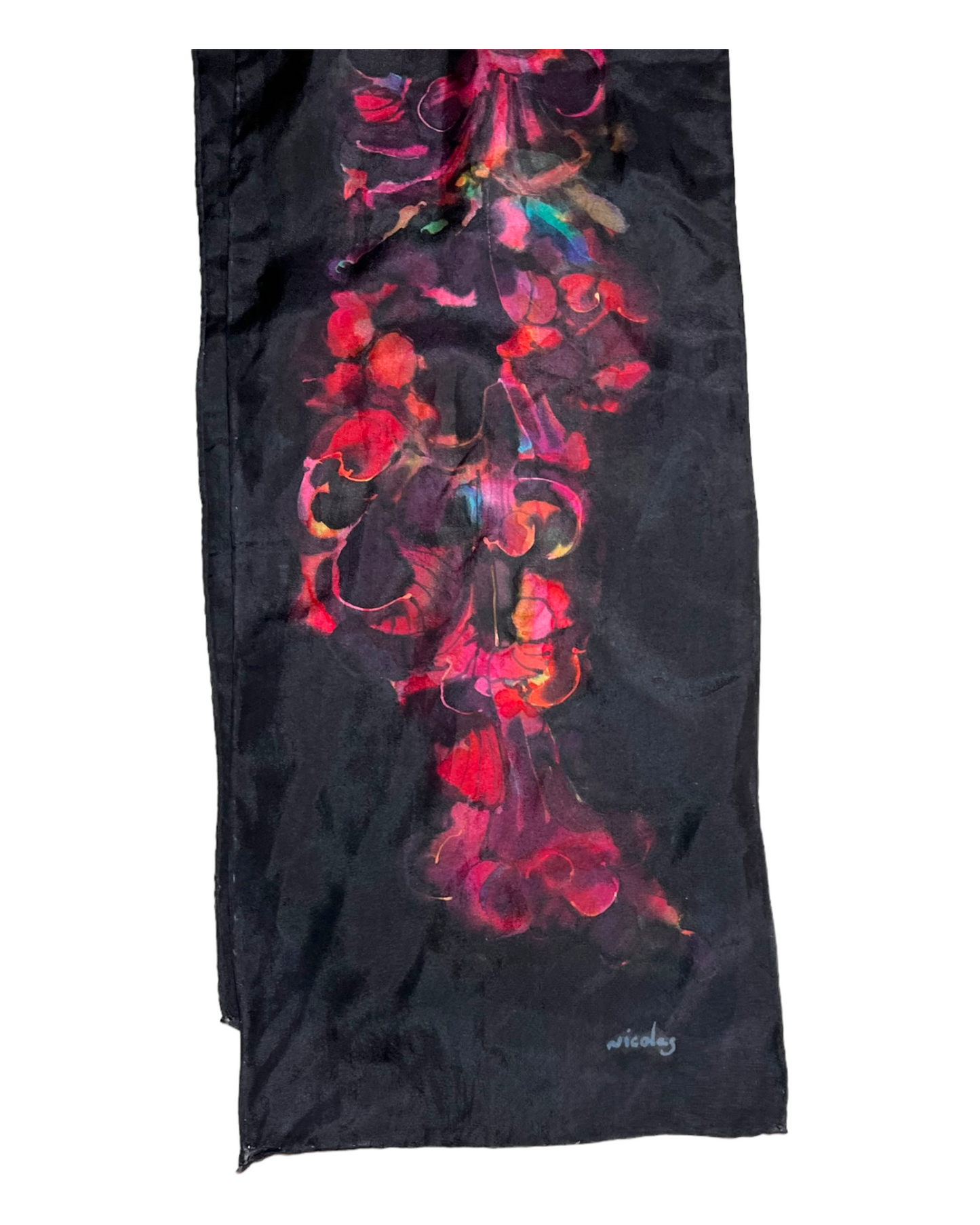 Vintage Silk Skinny Scarf