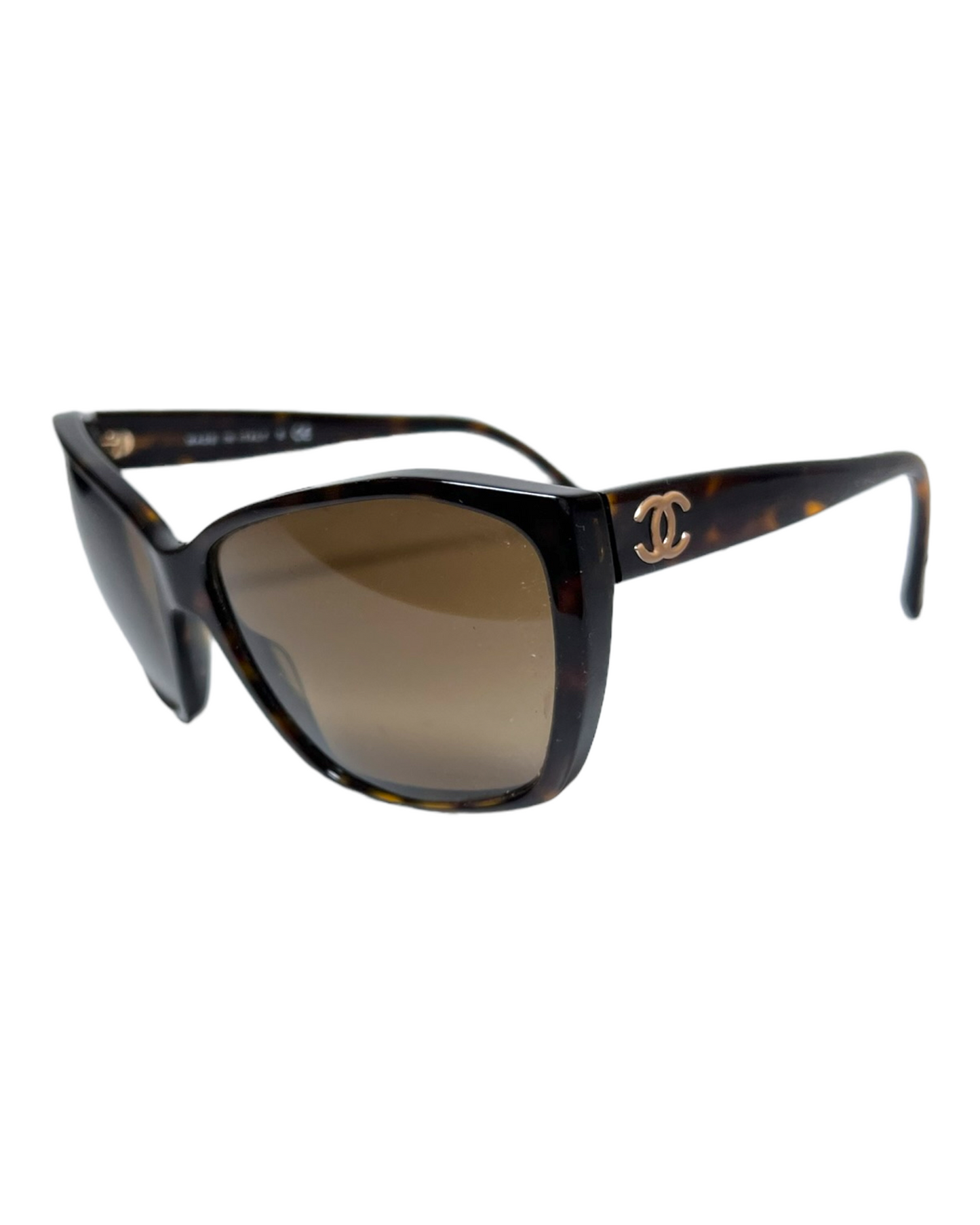 Vintage Chanel Tourtise Shell Butterfly Sunglasses
