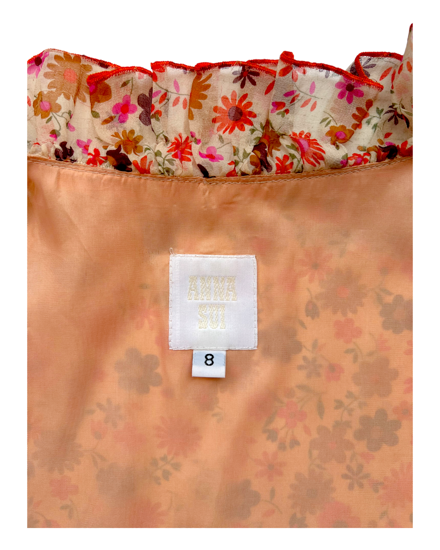 Vintage Anna Sui Floral Wrap Dress