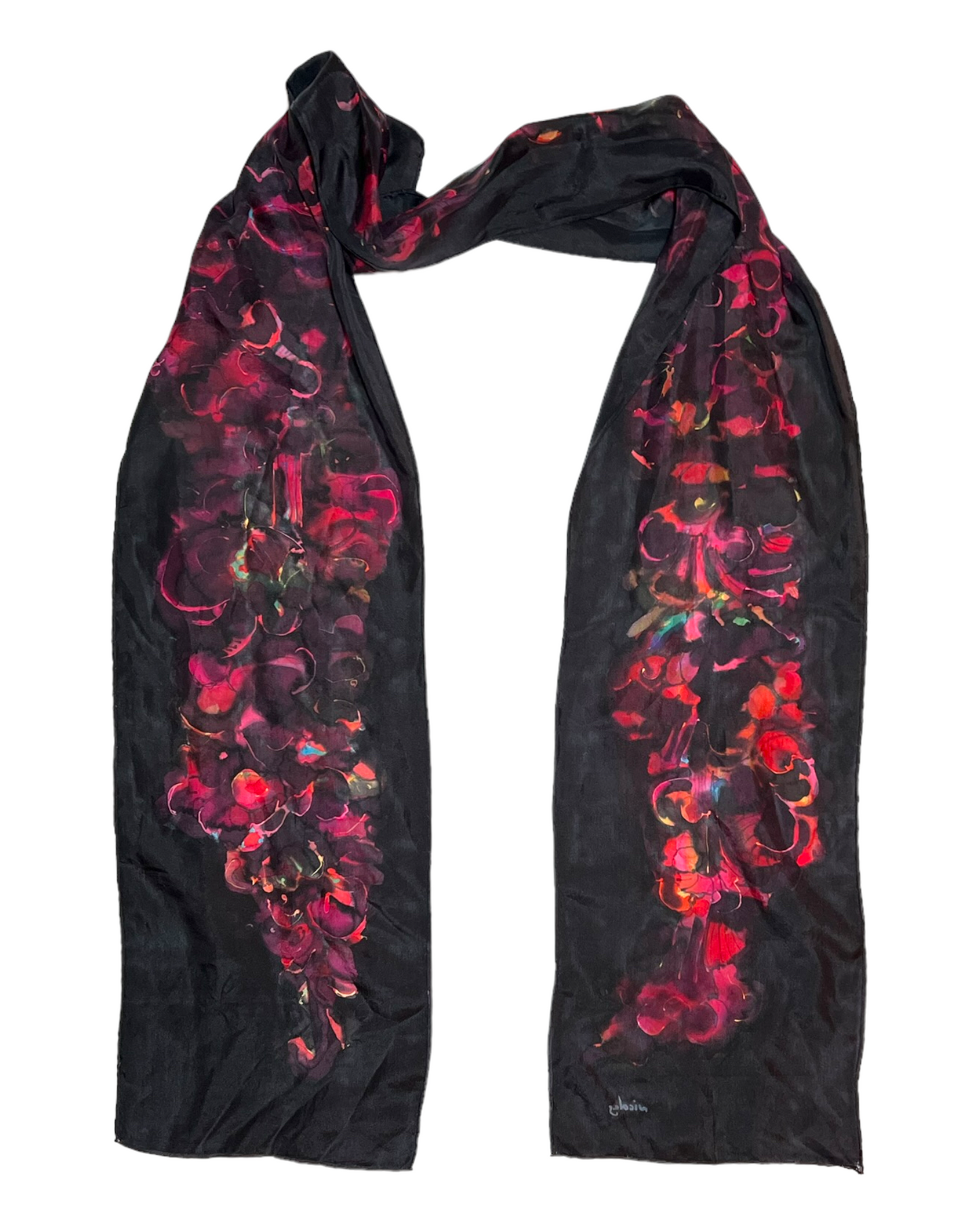 Vintage Silk Skinny Scarf