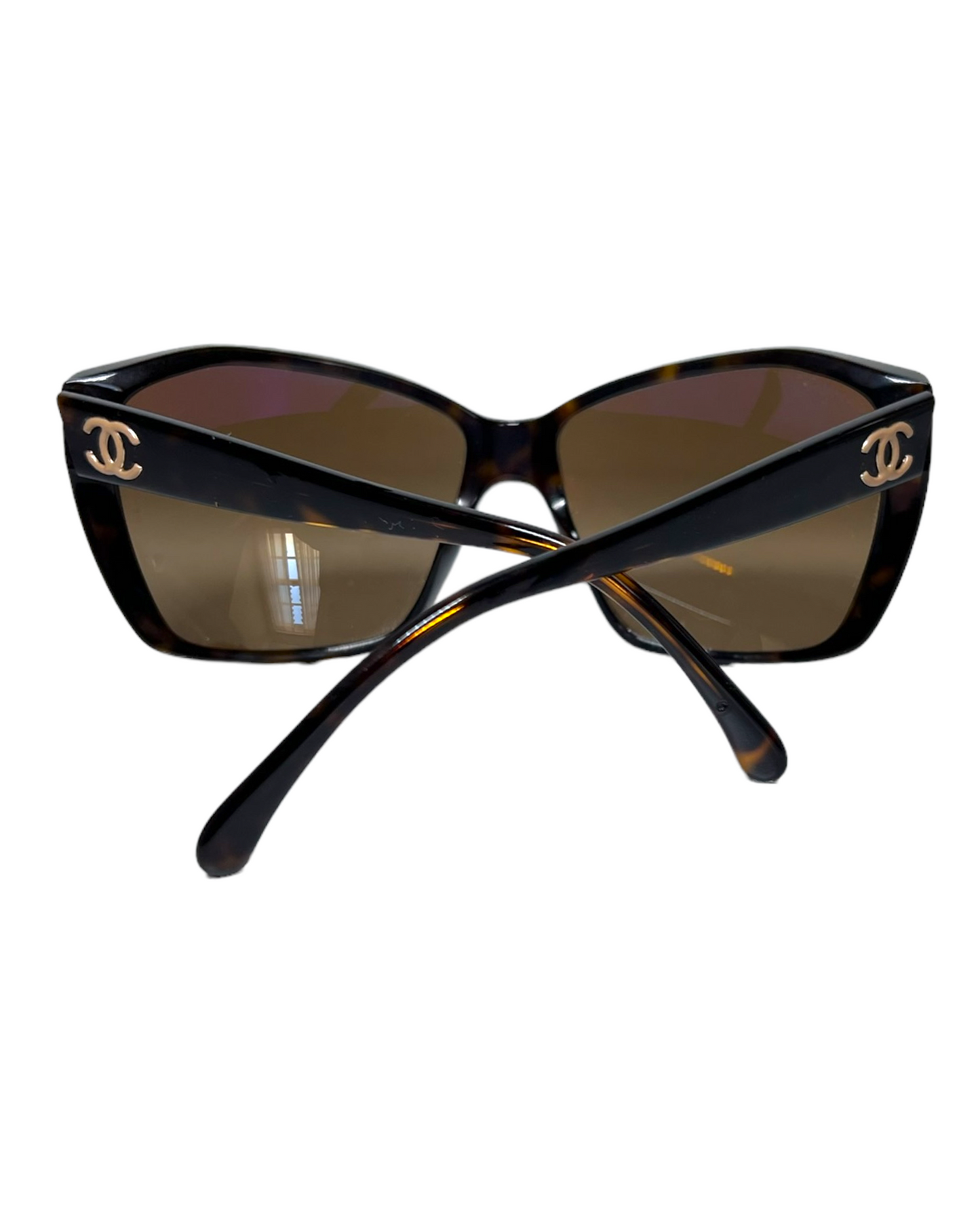 Vintage Chanel Tourtise Shell Butterfly Sunglasses