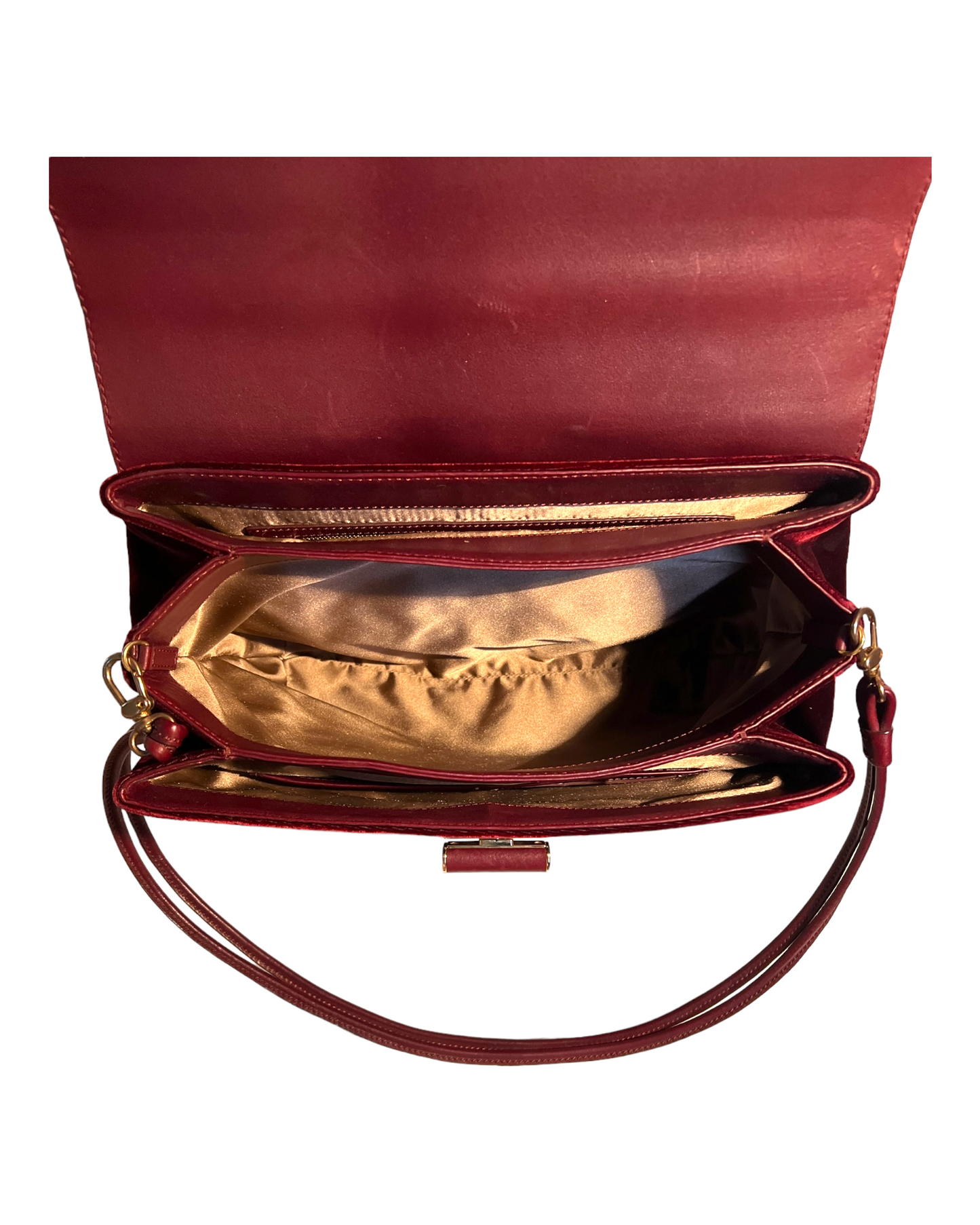 Vintage Giorgio Armani Velvet and Leather Bag