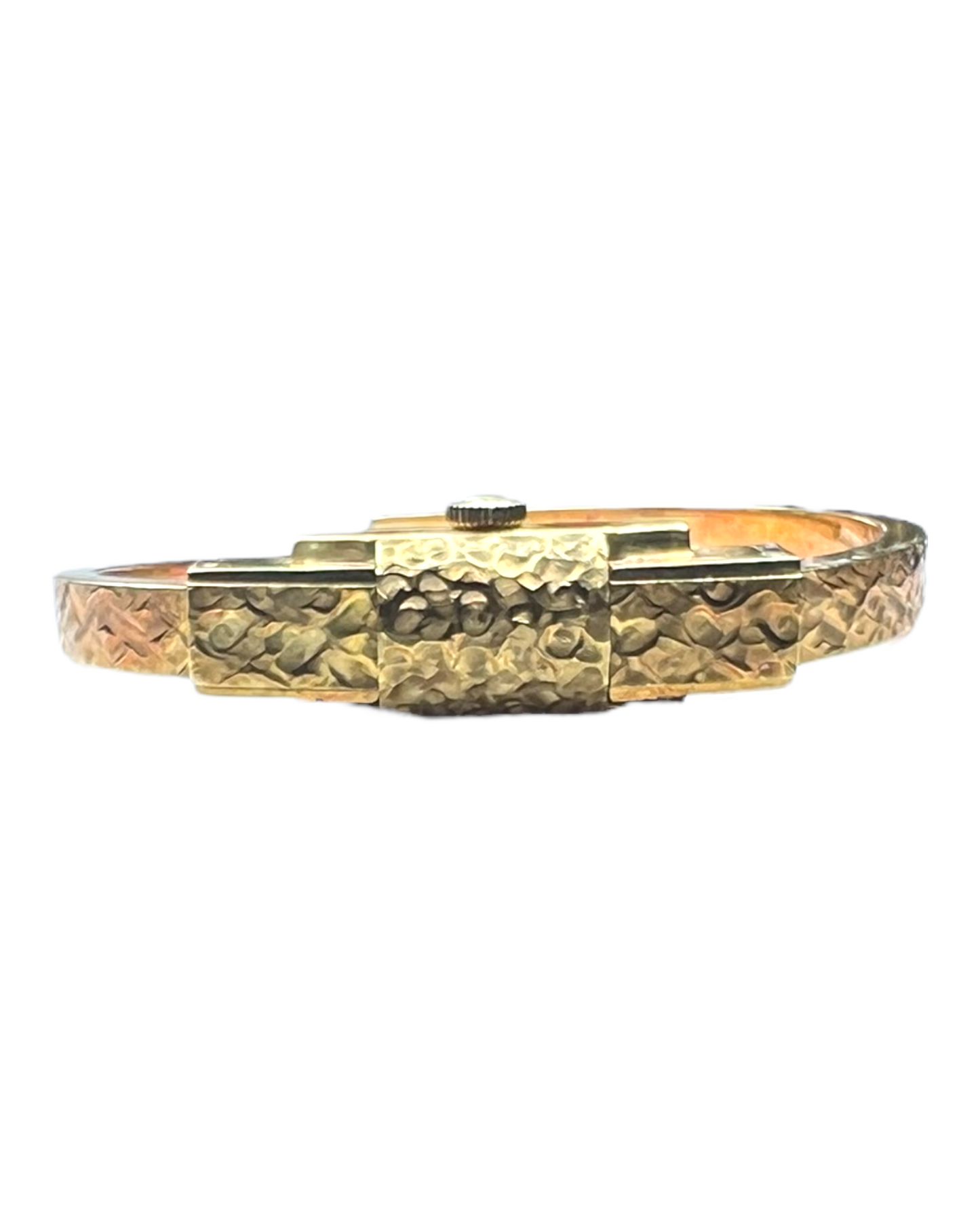 RARE Vintage Jean Perret Geneve Gold Watch Bracelet