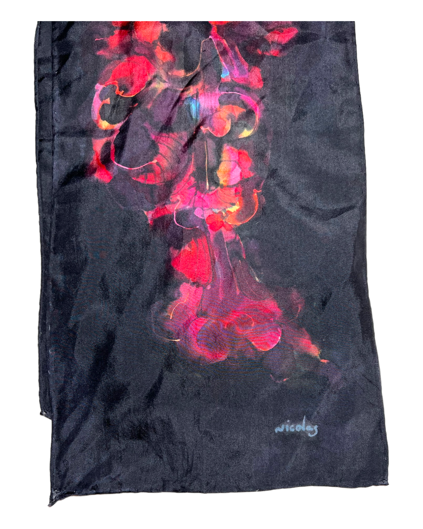 Vintage Silk Skinny Scarf