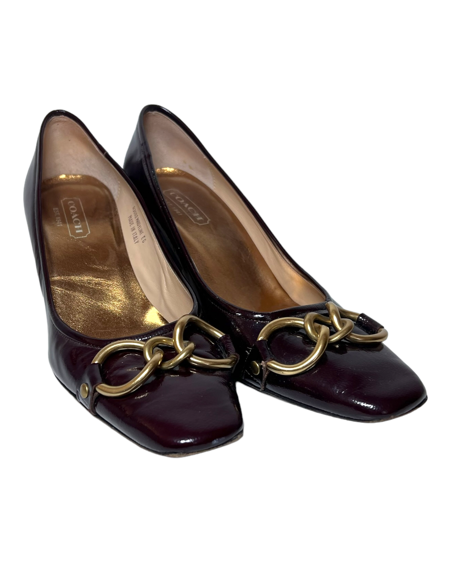 Vintage Coach Buckle Heels